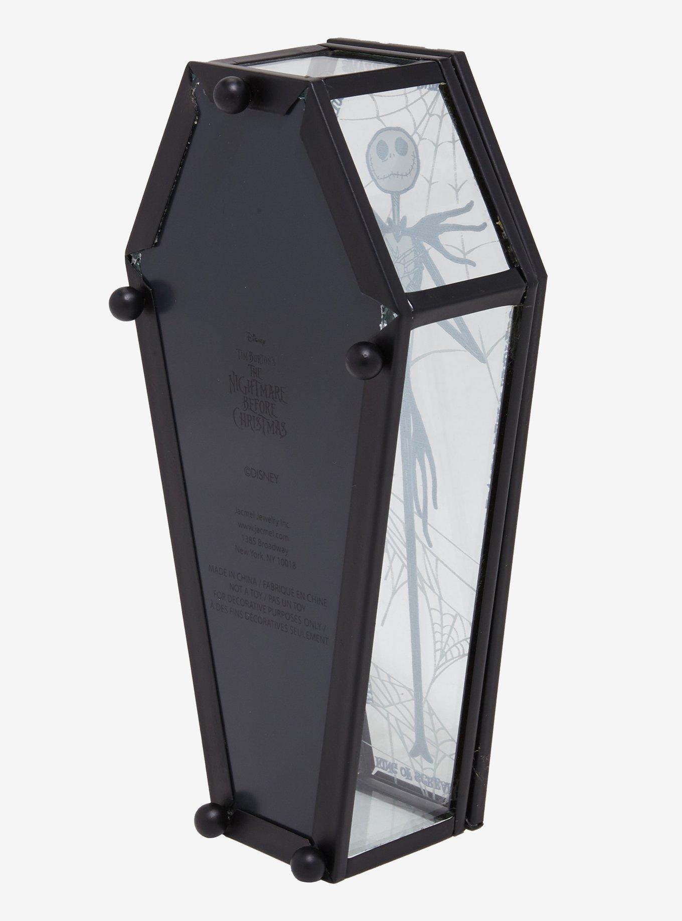 Disney The Nightmare Before Christmas Jack Skellington Glass Coffin Figural Jewelry Box, , alternate