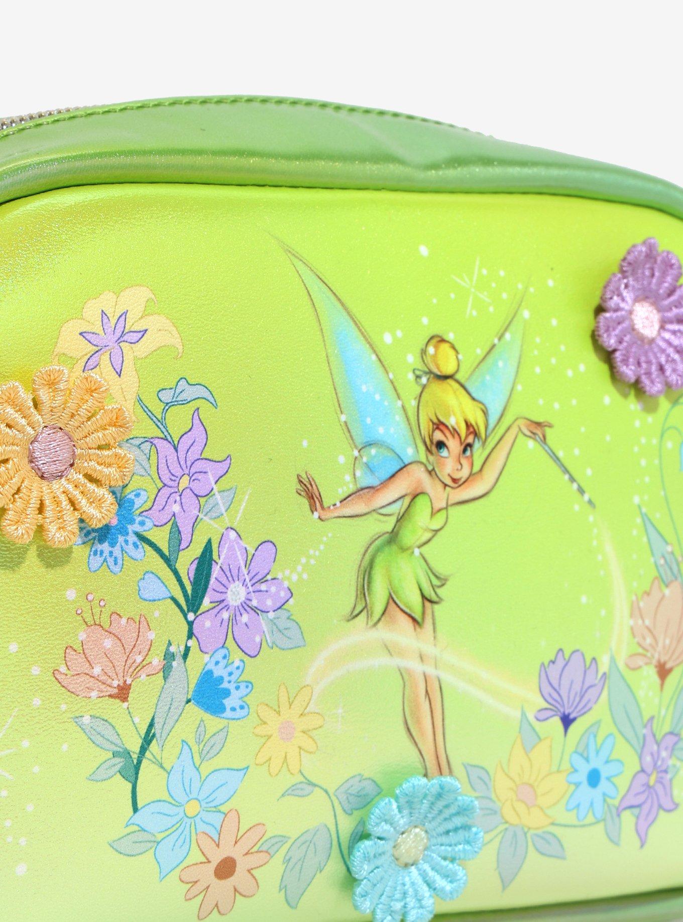 Loungefly Peter Pan Tinker Bell Floral Cosmetic Bag — BoxLunch Exclusive, , alternate