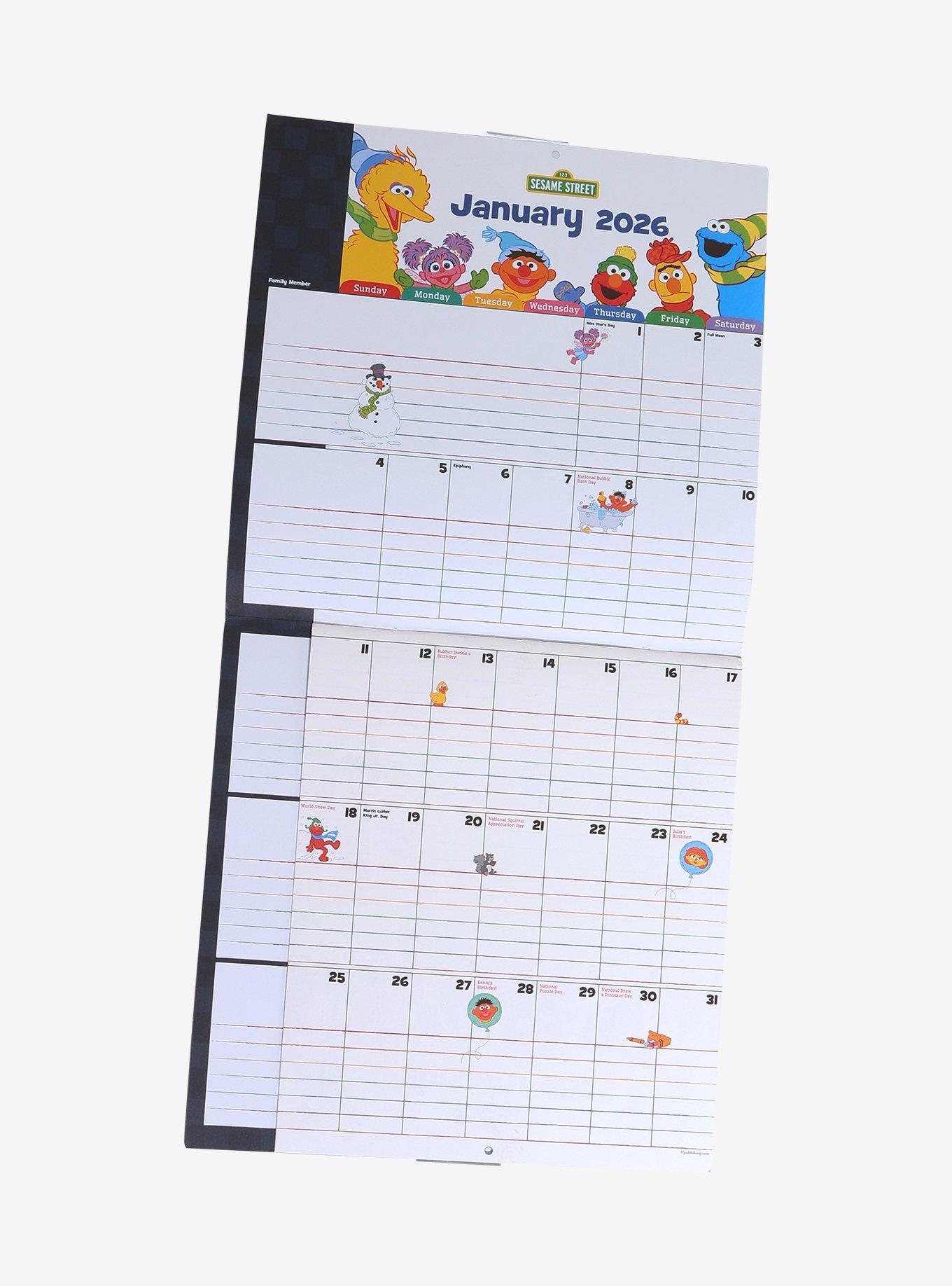 Sesame Street Family Wall Calendar, , alternate - view 2
