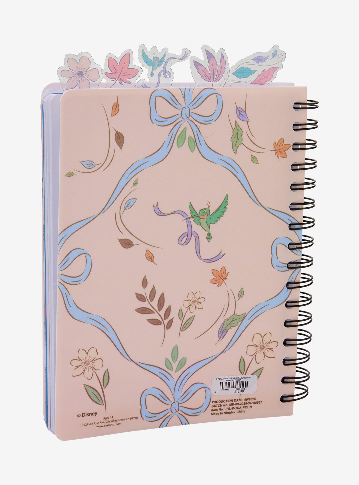 Disney Pocahontas Floral Ribbon Figural Tab Journal - BoxLunch Exclusive, , alternate