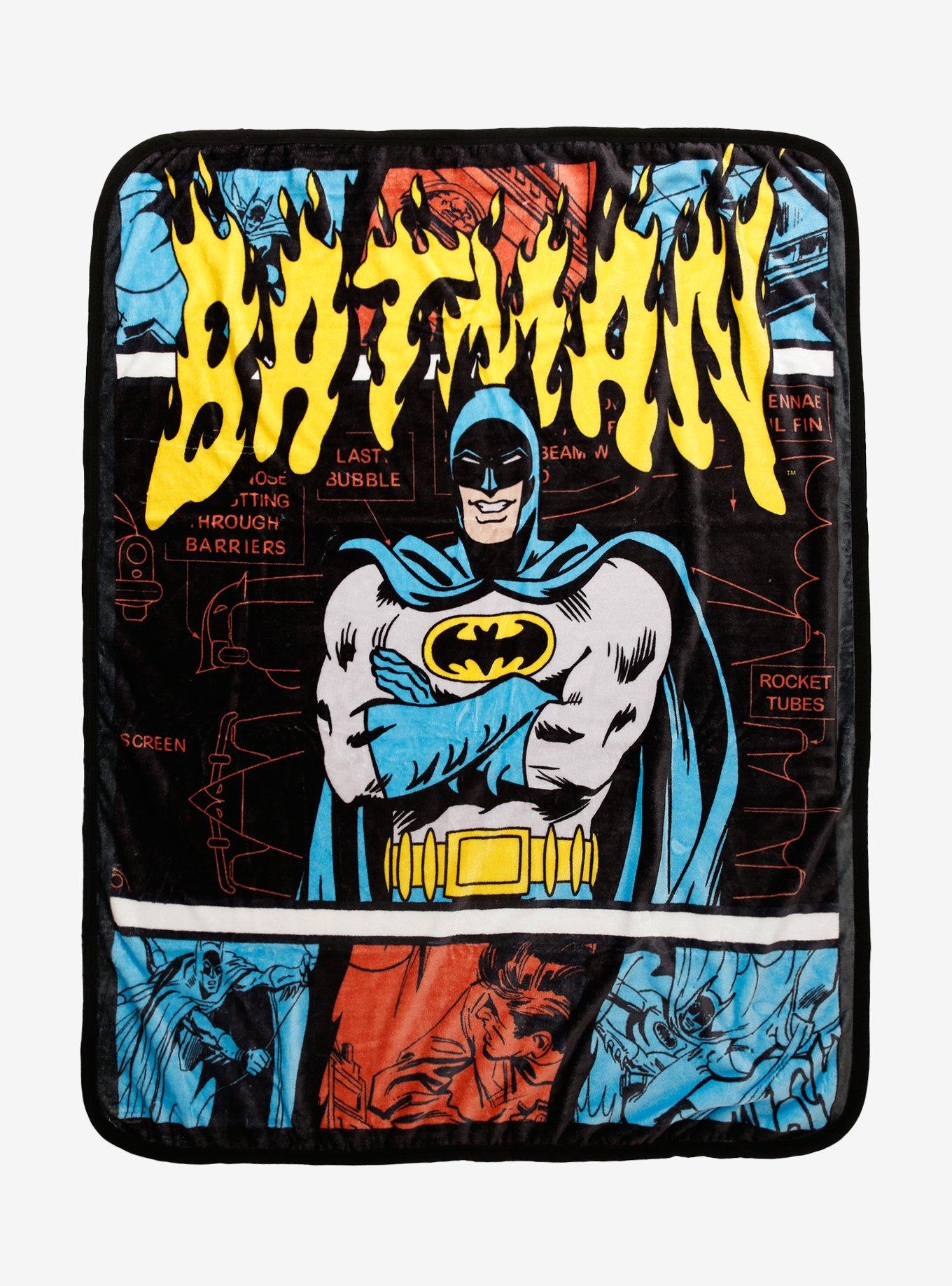 DC Comics Batman Vintage Throw — BoxLunch Exclusive, , hi-res