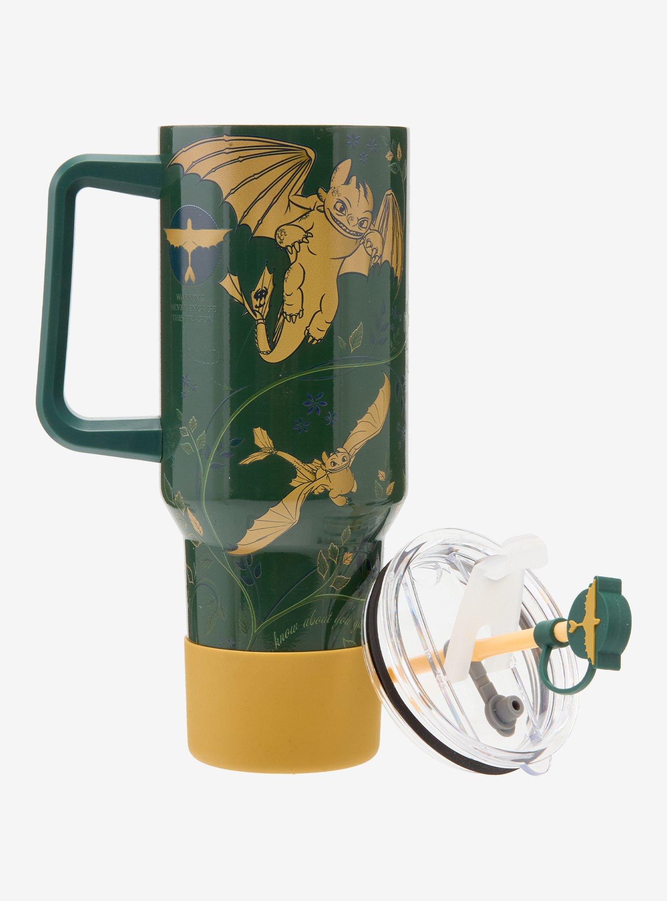 DreamWorks How to Train Your Dragon Toothless Botanical Straw Tumbler — BoxLunch Exclusive, , hi-res
