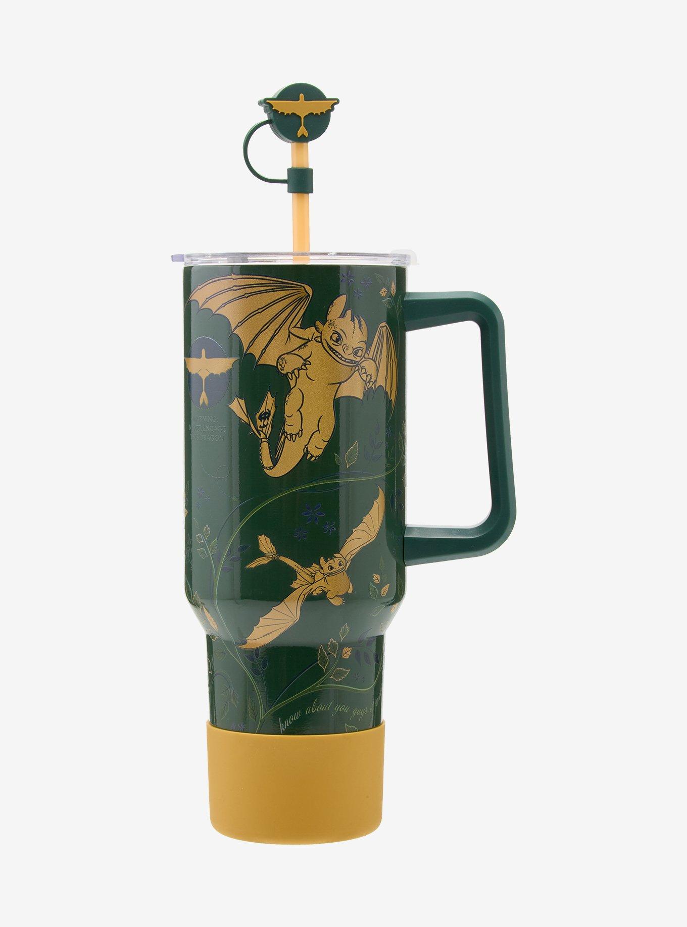 DreamWorks How to Train Your Dragon Toothless Botanical Straw Tumbler — BoxLunch Exclusive