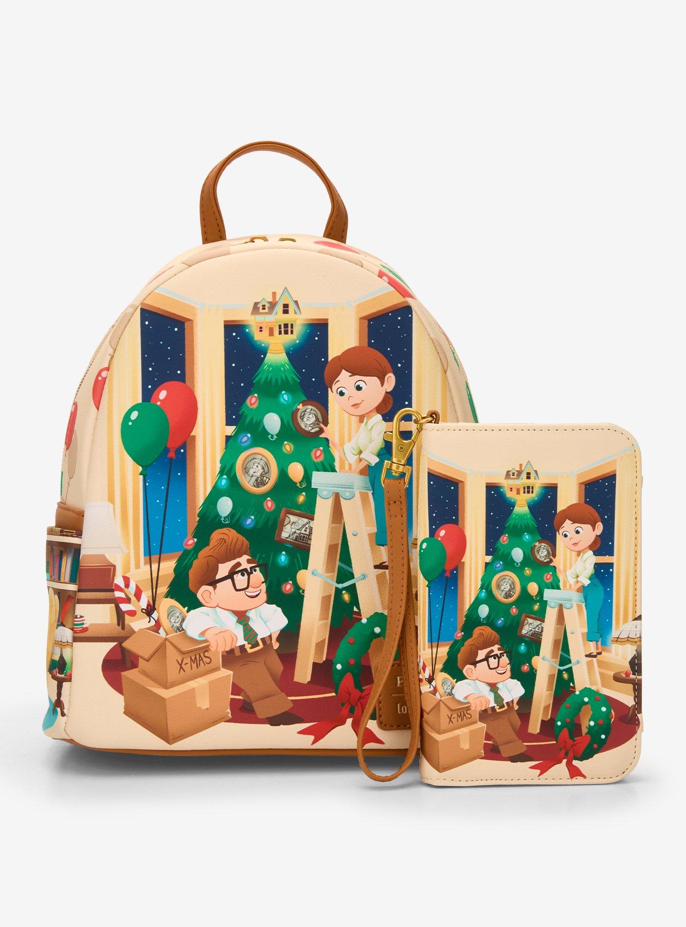 Loungefly Disney Pixar Up Carl & Ellie Christmas Tree Tech Wallet, , alternate