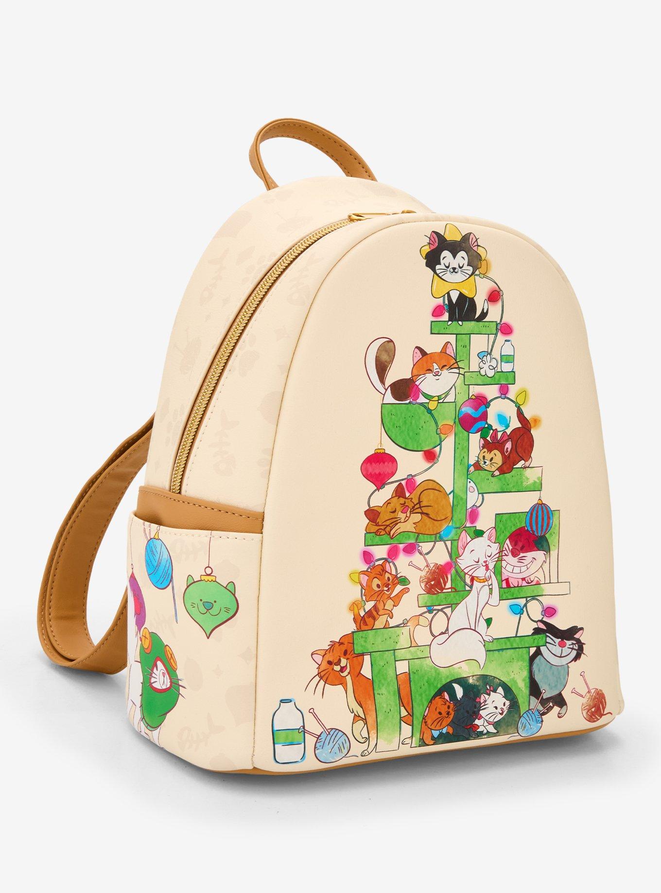 Loungefly Disney Cats Christmas Tree Mini Backpack, , hi-res