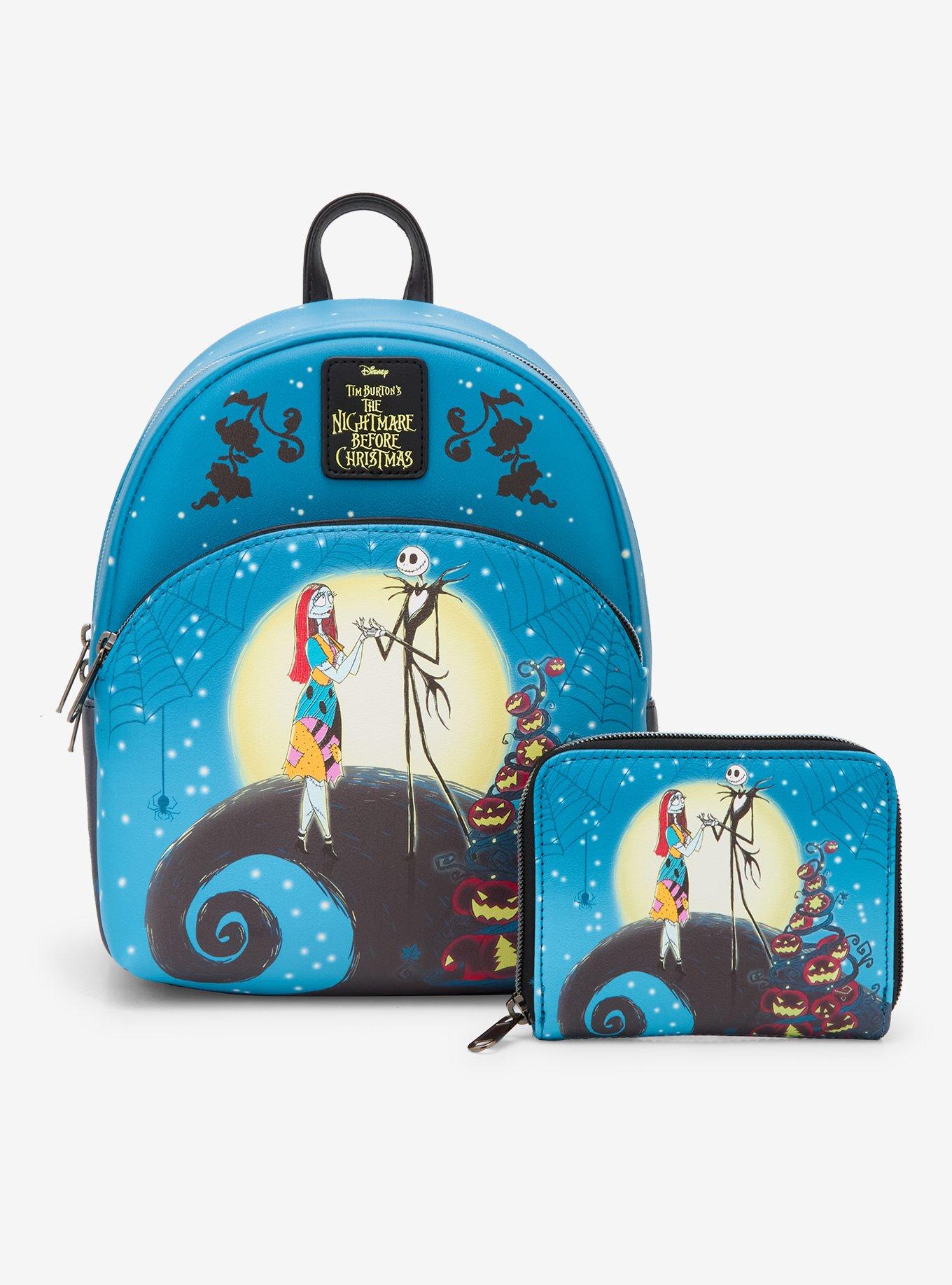 Loungefly The Nightmare Before Christmas Spiral Hill Night Mini Zipper Wallet, , hi-res