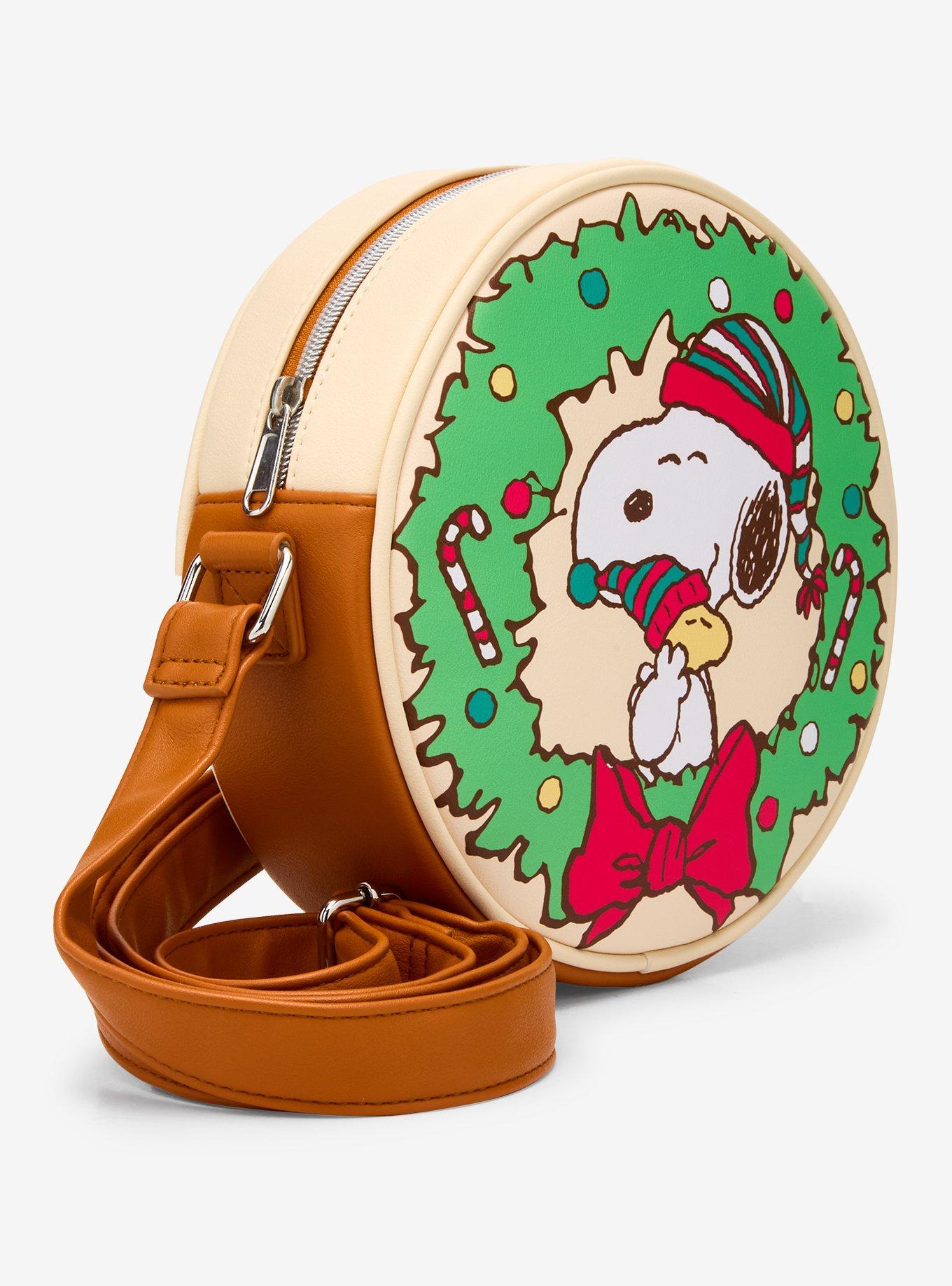 Loungefly Peanuts Snoopy Woodstock Wreath Crossbody Bag, , hi-res