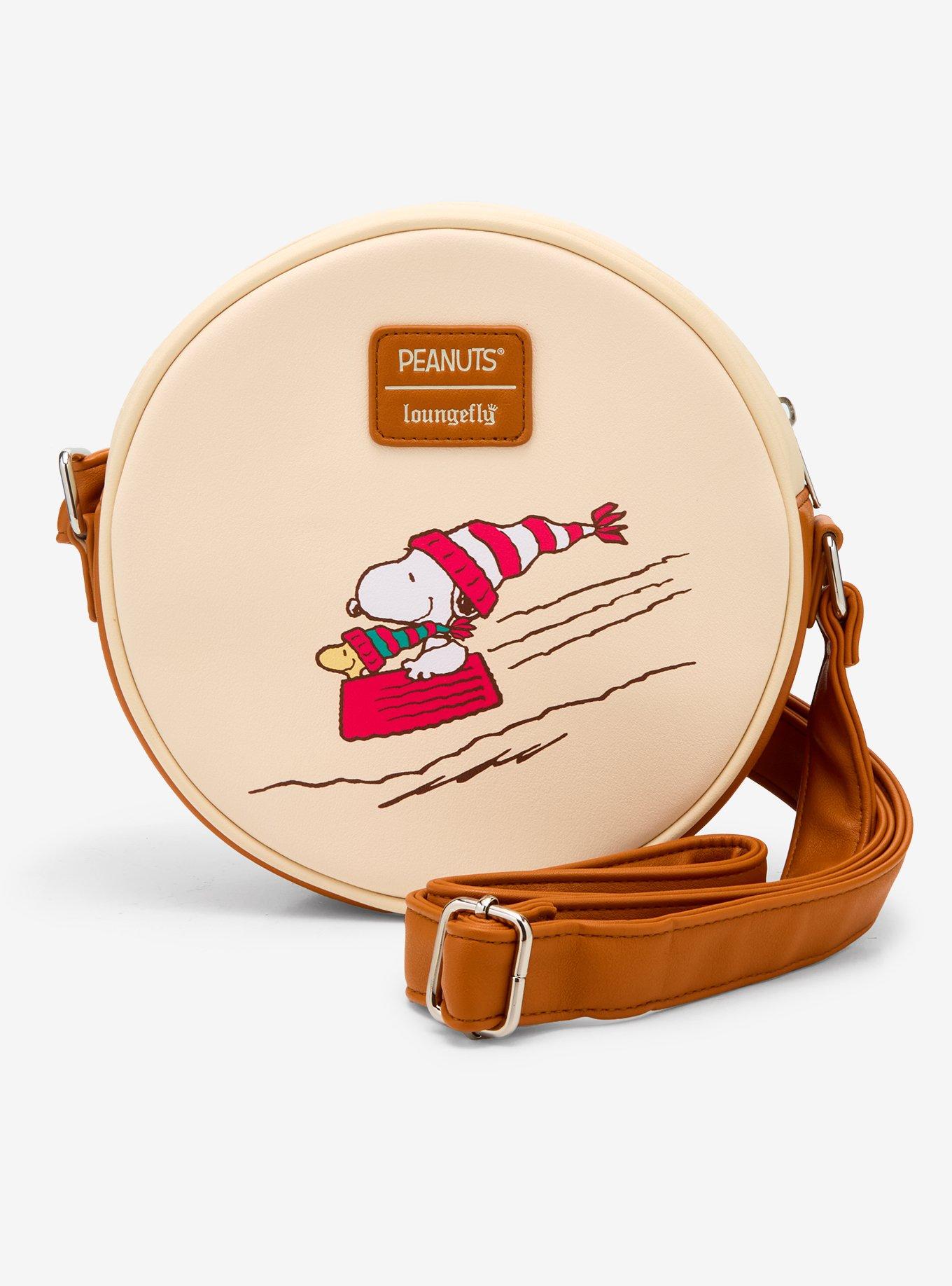 Loungefly Peanuts Snoopy Woodstock Wreath Crossbody Bag, , alternate