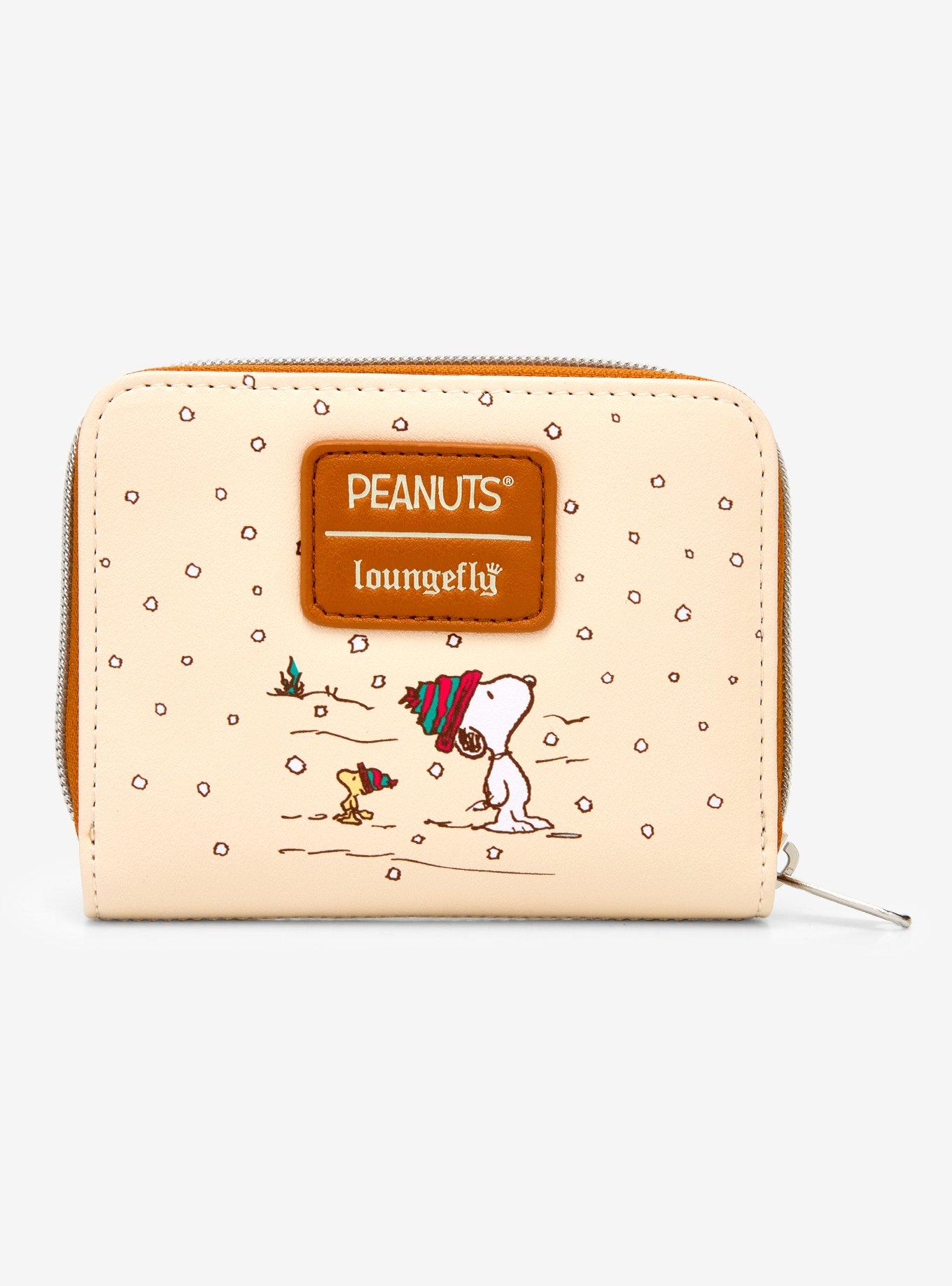 Loungefly Peanuts Snoopy Woodstock Wreath Mini Zipper Wallet, , alternate