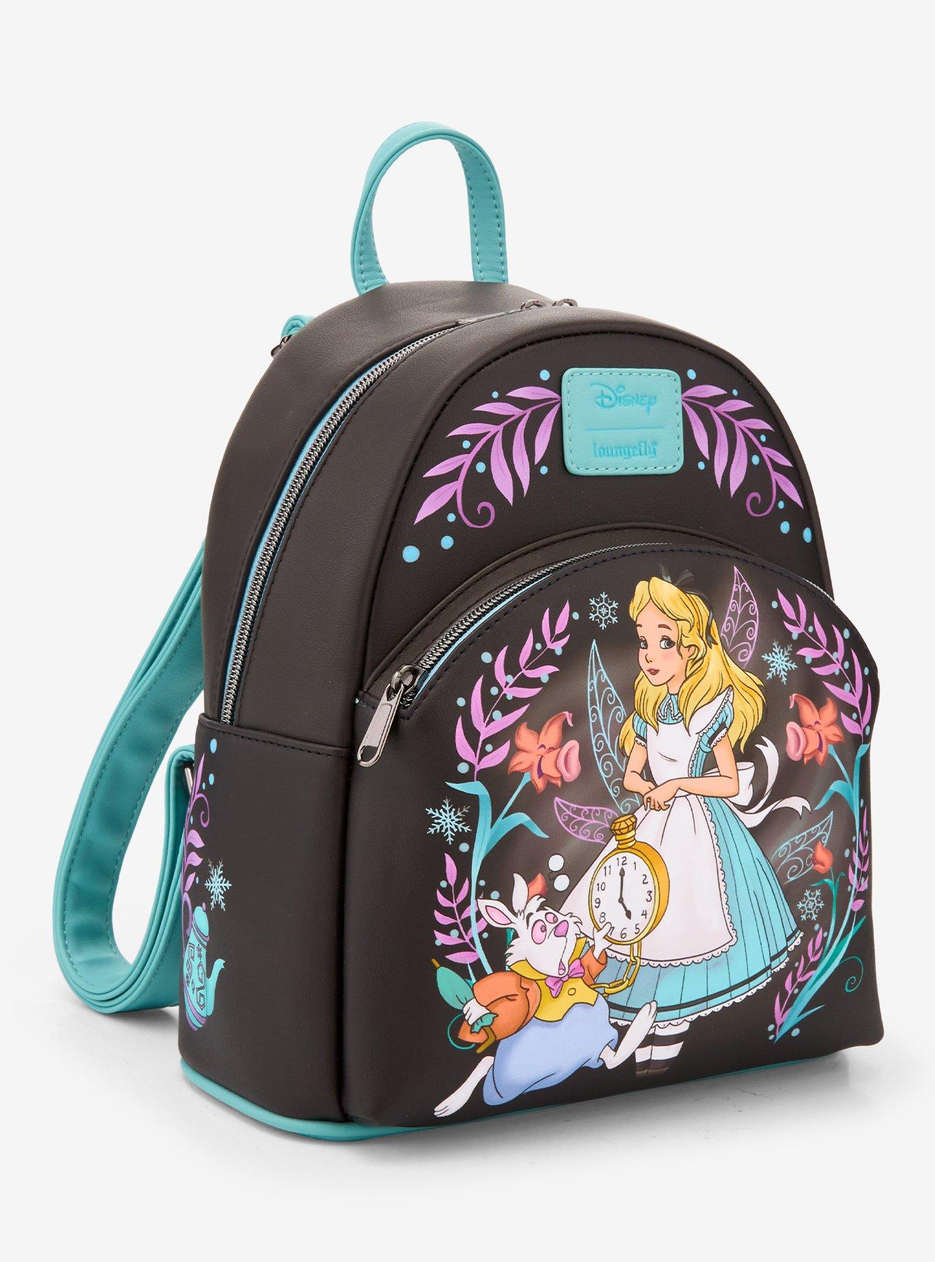 Loungefly Disney Alice In Wonderland Winter Drawing Mini Backpack, , hi-res