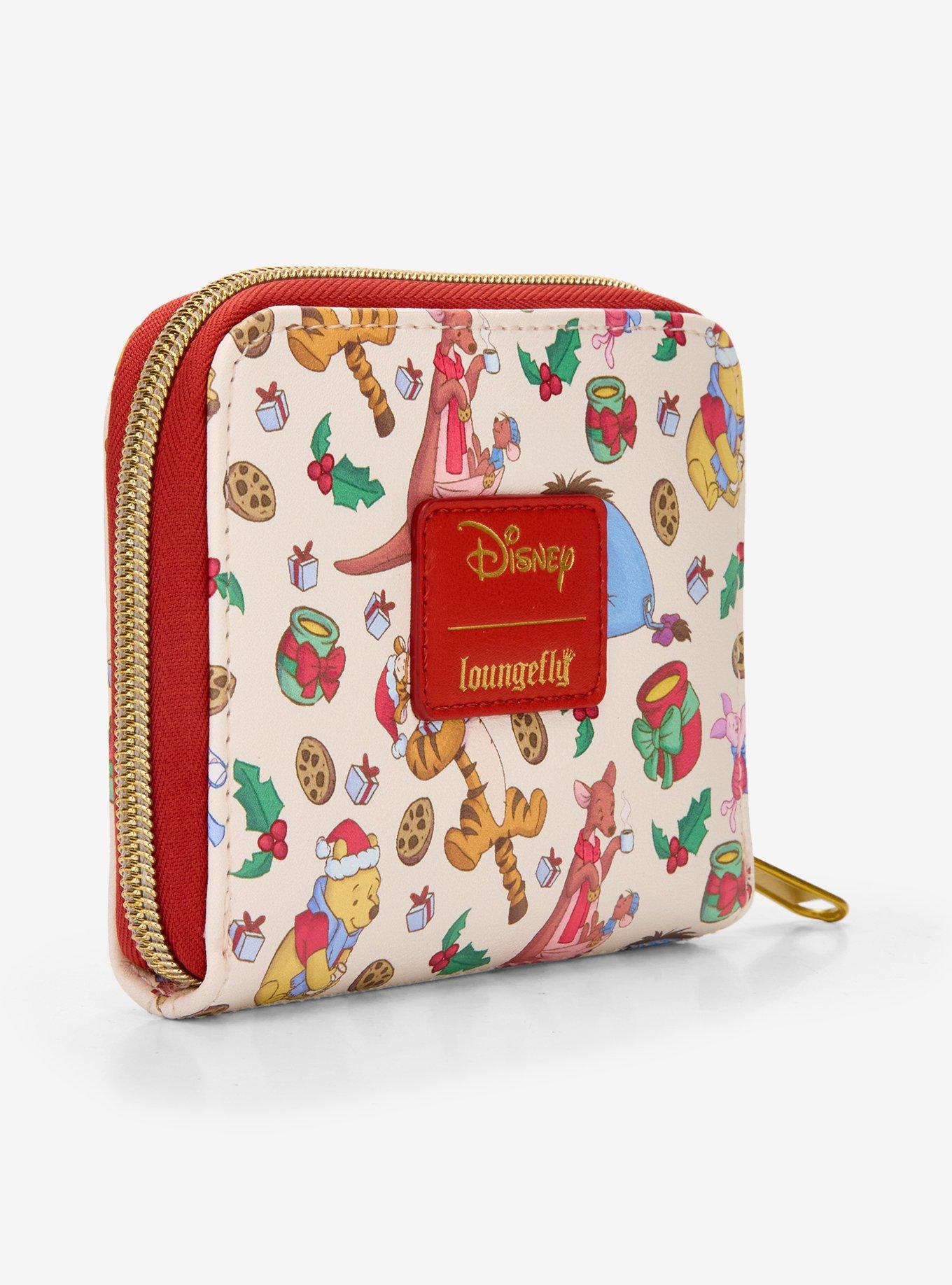 Loungefly Disney Winnie The Pooh Milk & Cookies Holiday Mini Zipper Wallet, , hi-res
