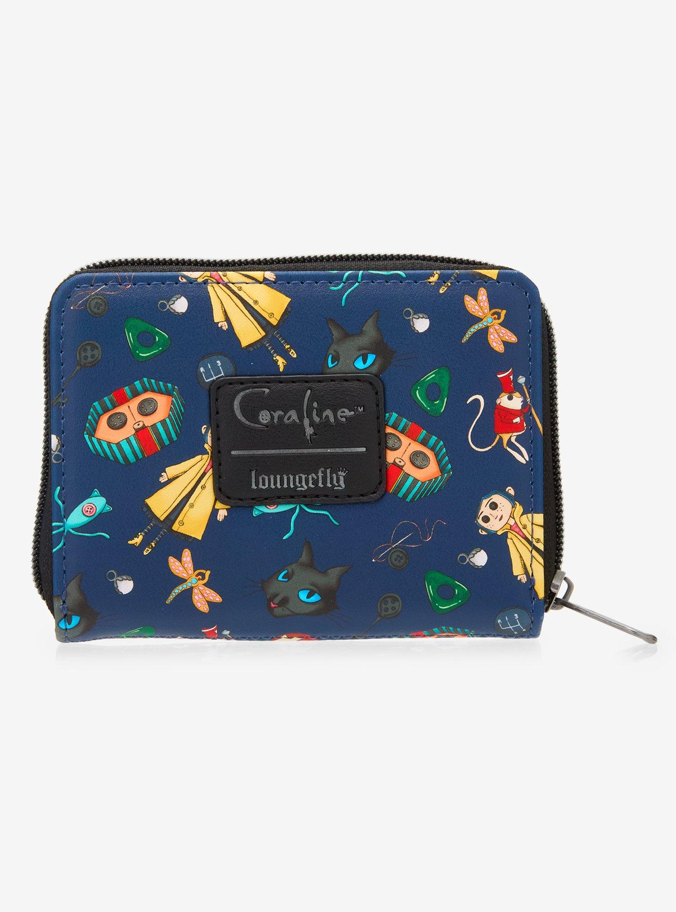 Loungefly Coraline Icons Mini Zipper Wallet, , alternate