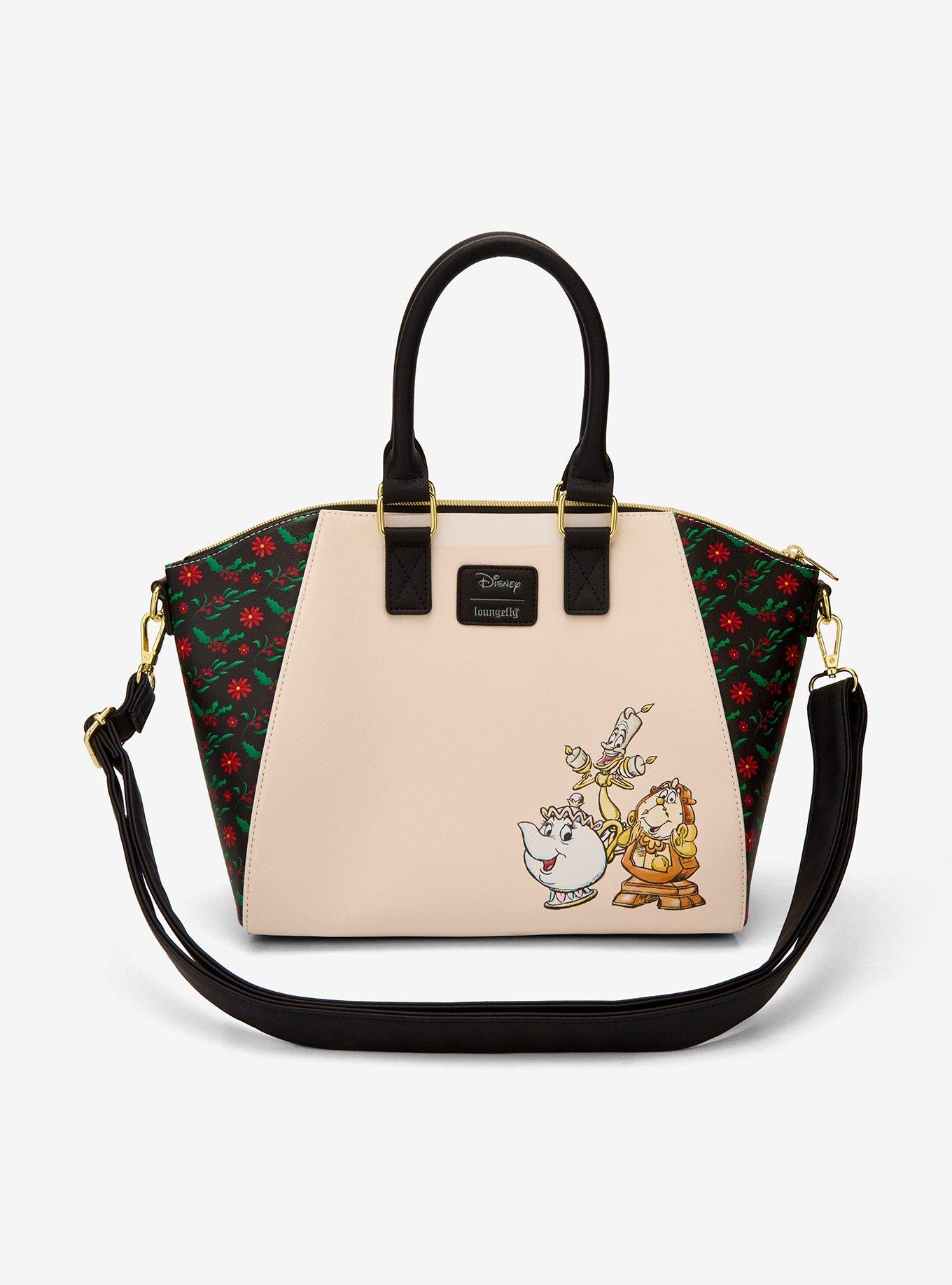 Loungefly Disney Beauty And The Beast Holiday Belle Satchel Bag, , alternate