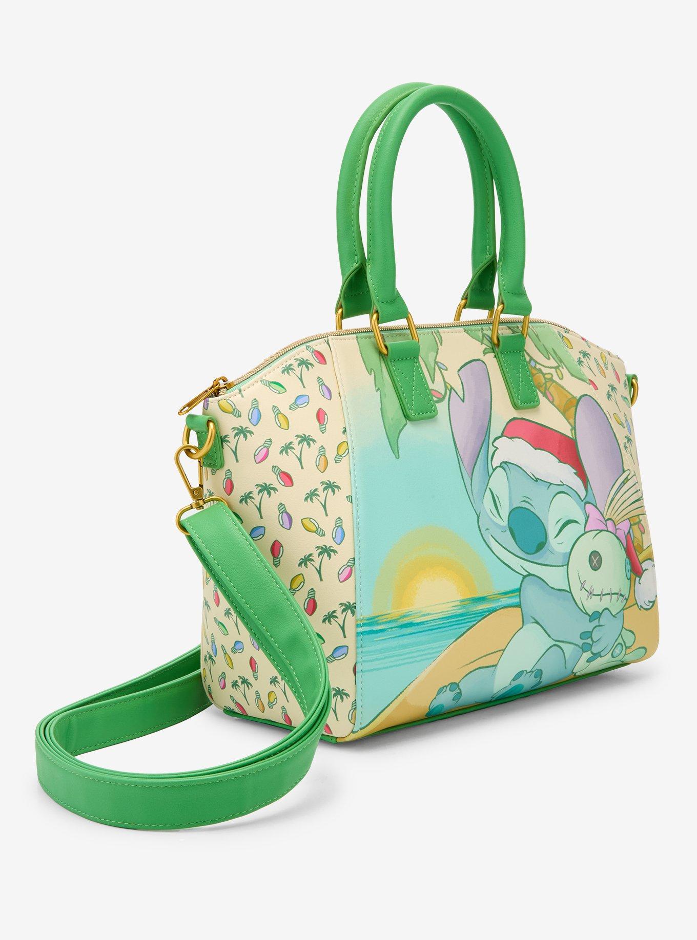Loungefly Disney Stitch & Scrump Holiday Beach Satchel Bag, , hi-res