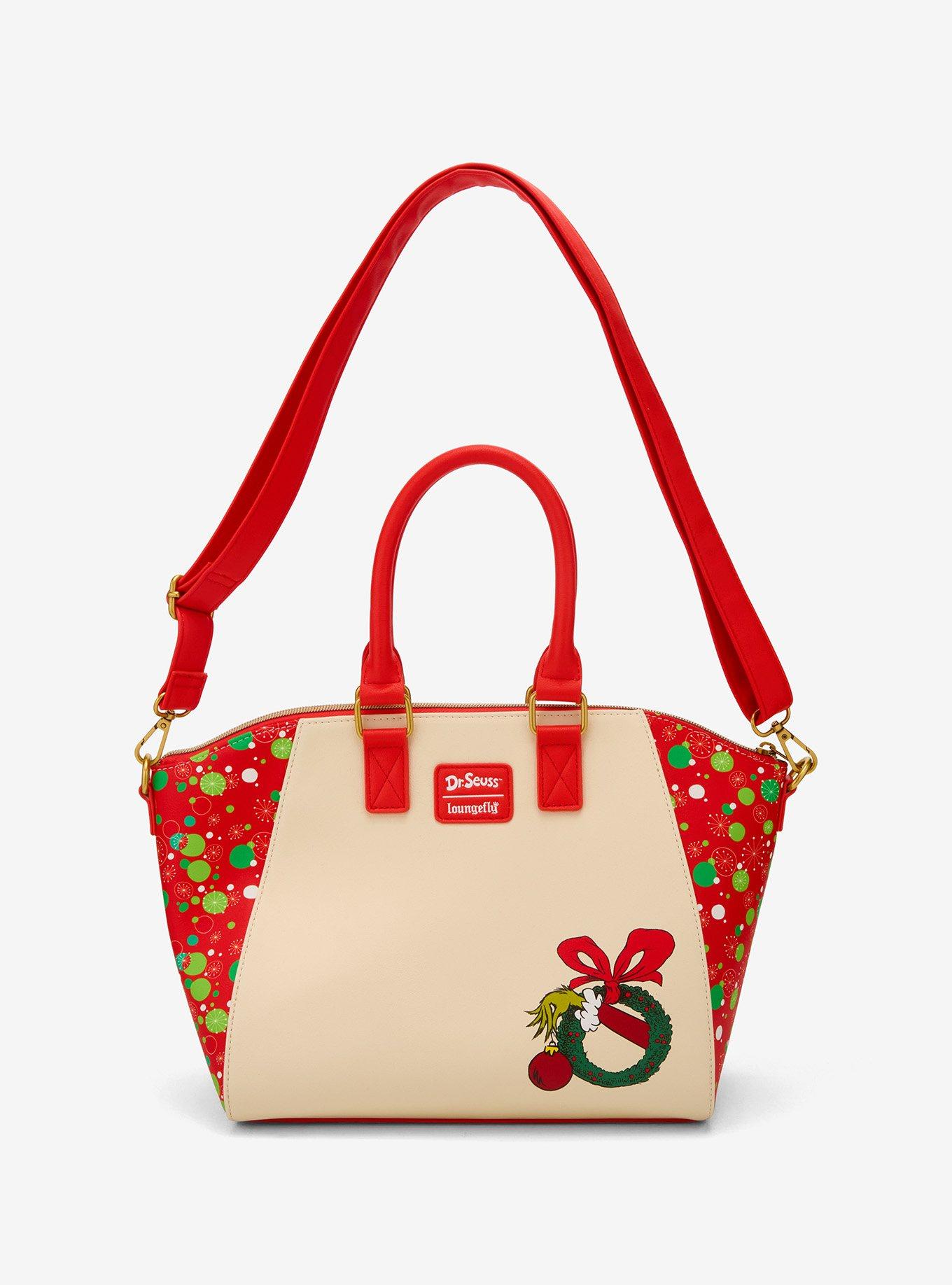 Loungefly Dr. Seuss How The Grinch Stole Christmas! Trio Tree Satchel Bag