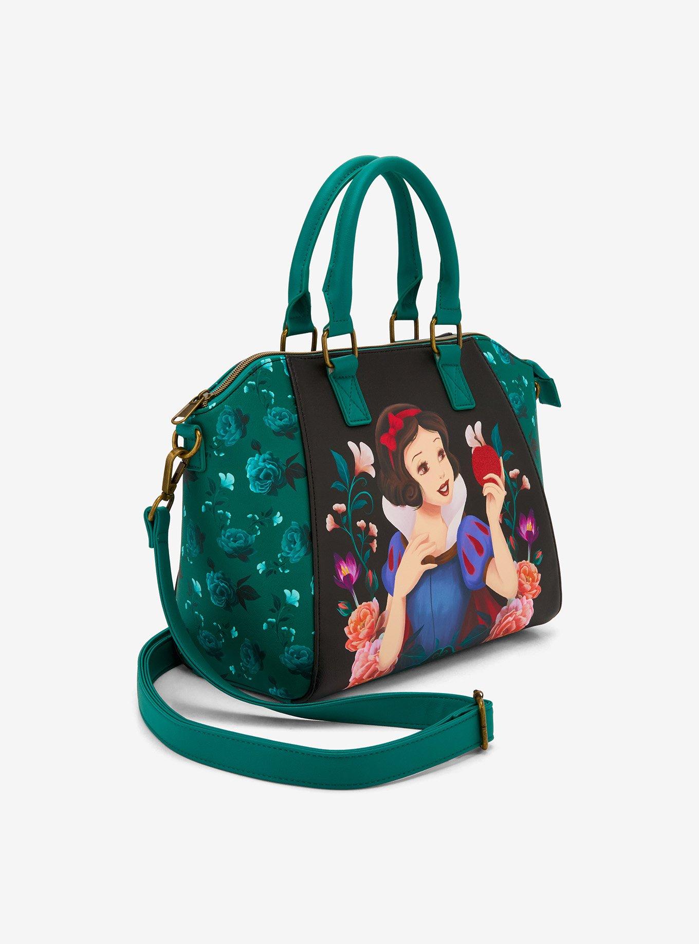 Loungefly Disney Snow White And The Seven Dwarfs Floral Satchel Bag, , hi-res