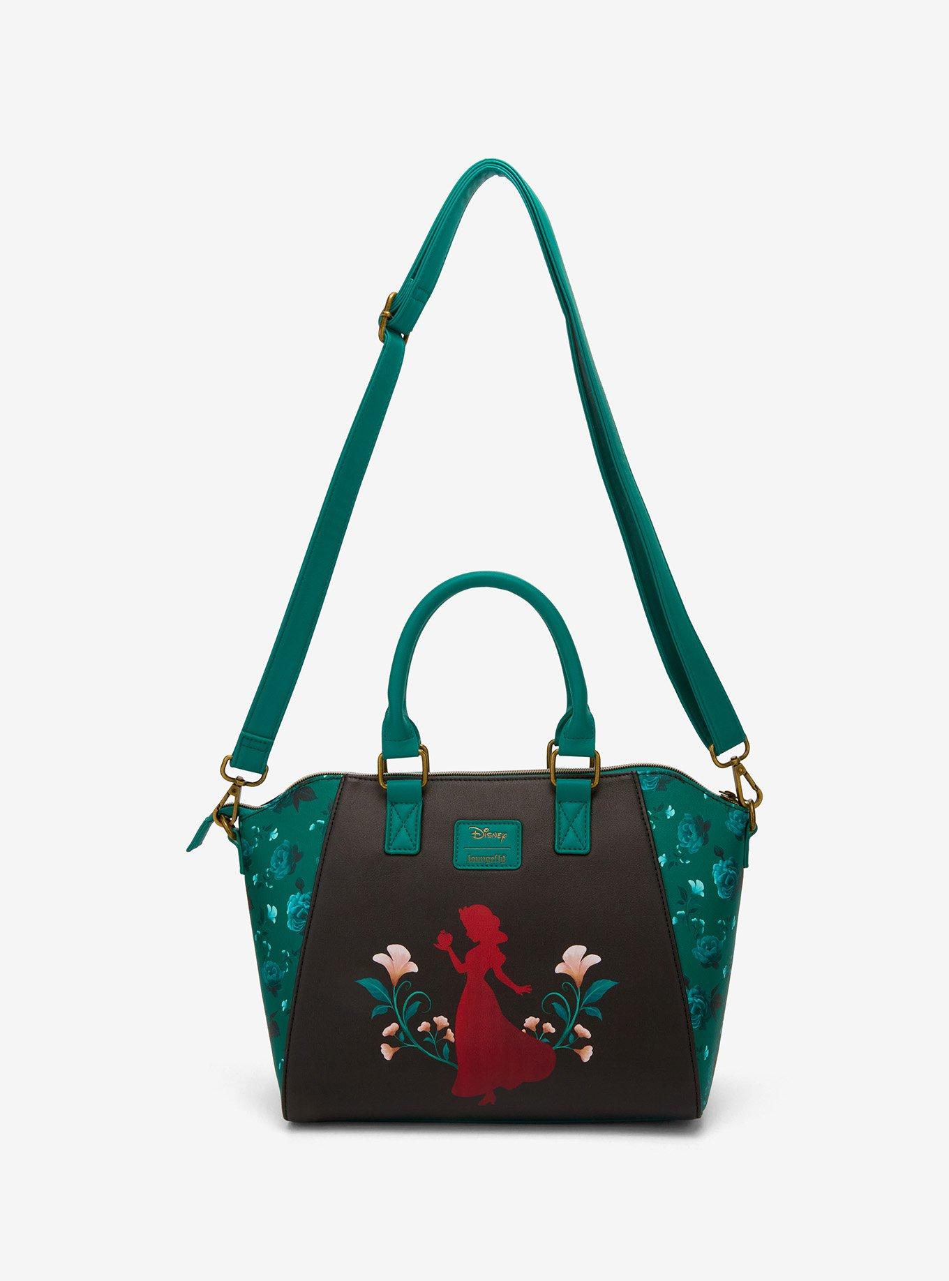 Loungefly Disney Snow White And The Seven Dwarfs Floral Satchel Bag, , alternate