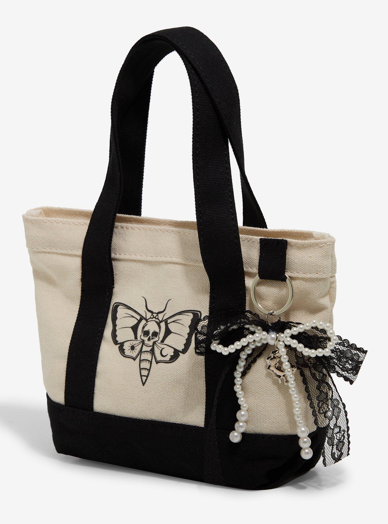 Death Moth Ribbon Charm Mini Tote Bag, , hi-res
