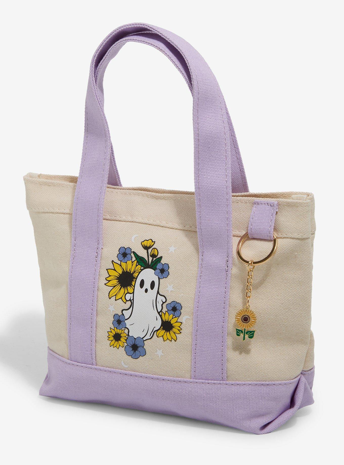 Ghost Floral Charm Mini Tote Bag, , hi-res