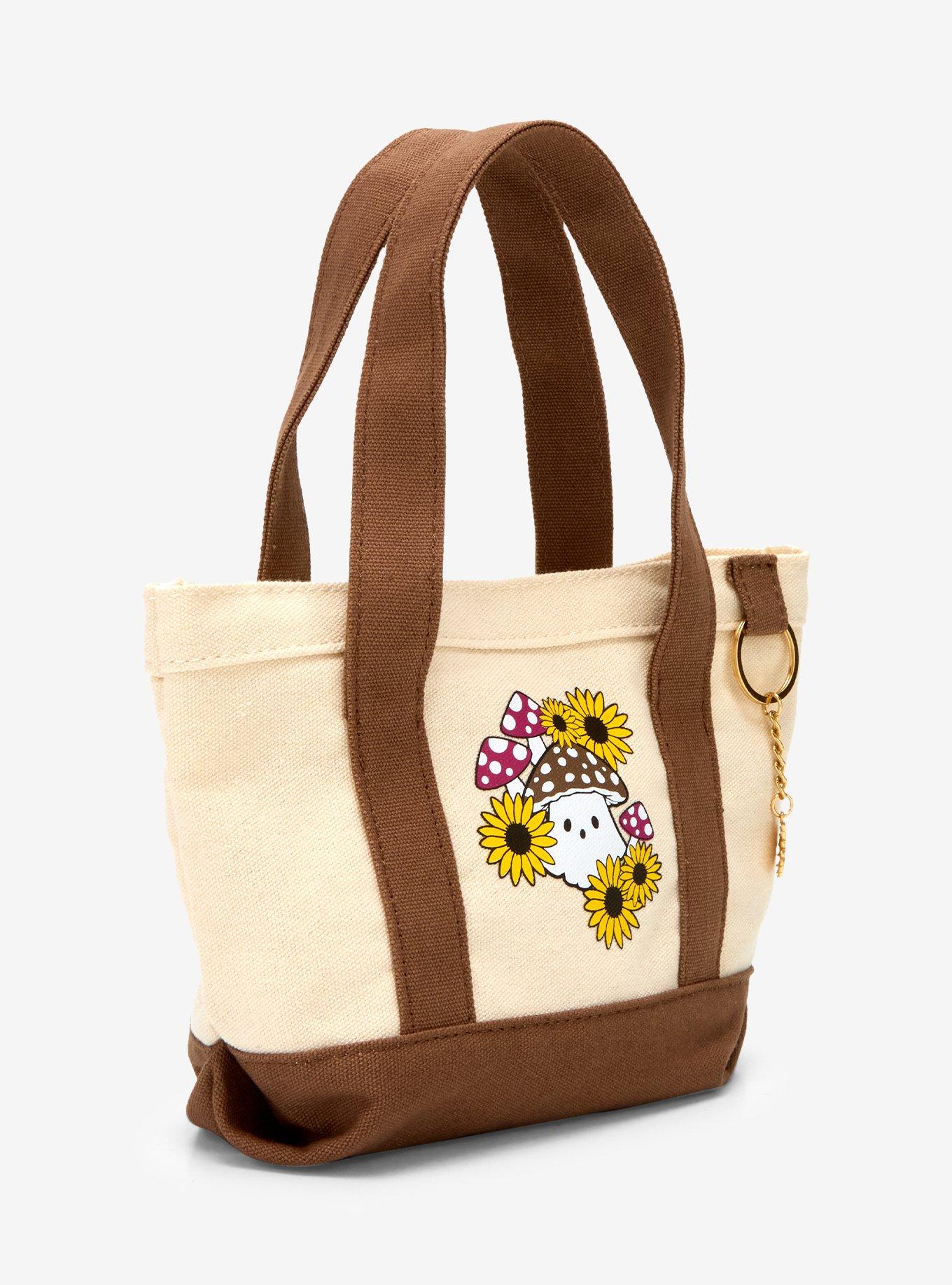 Ghost Floral Charm Mini Mini Tote Bag, , hi-res