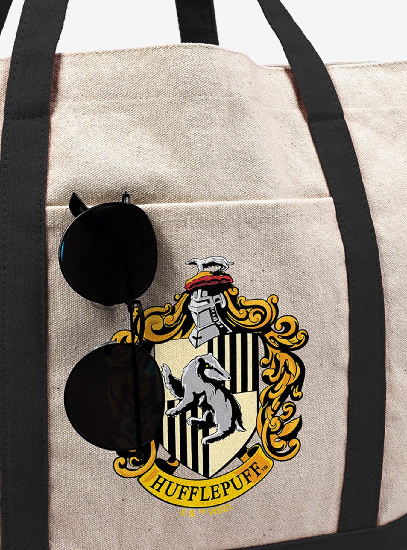 Harry Potter Hufflepuff Crest Canvas Tote Bag, , hi-res