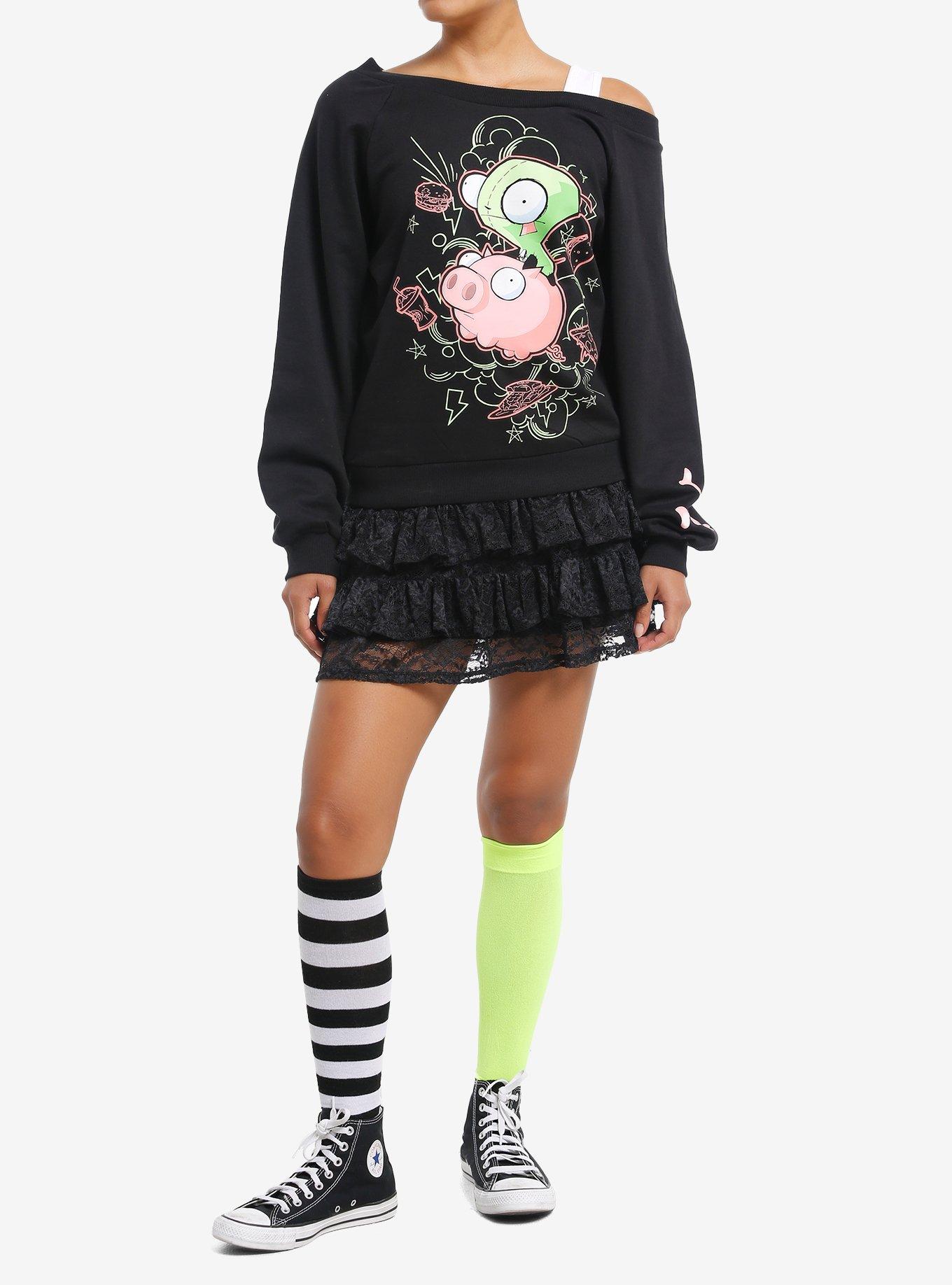 Invader Zim GIR & Pig Girls Twofer Sweatshirt, , hi-res