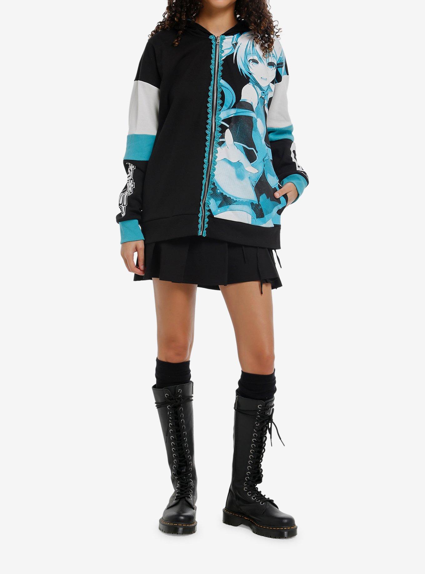 Hatsune Miku Lace Bunny Ears Hoodie, MULTI, alternate