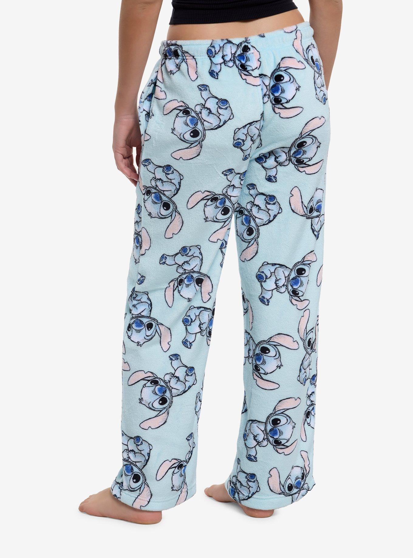 Disney Stitch Fuzzy Pajama Pants, , hi-res