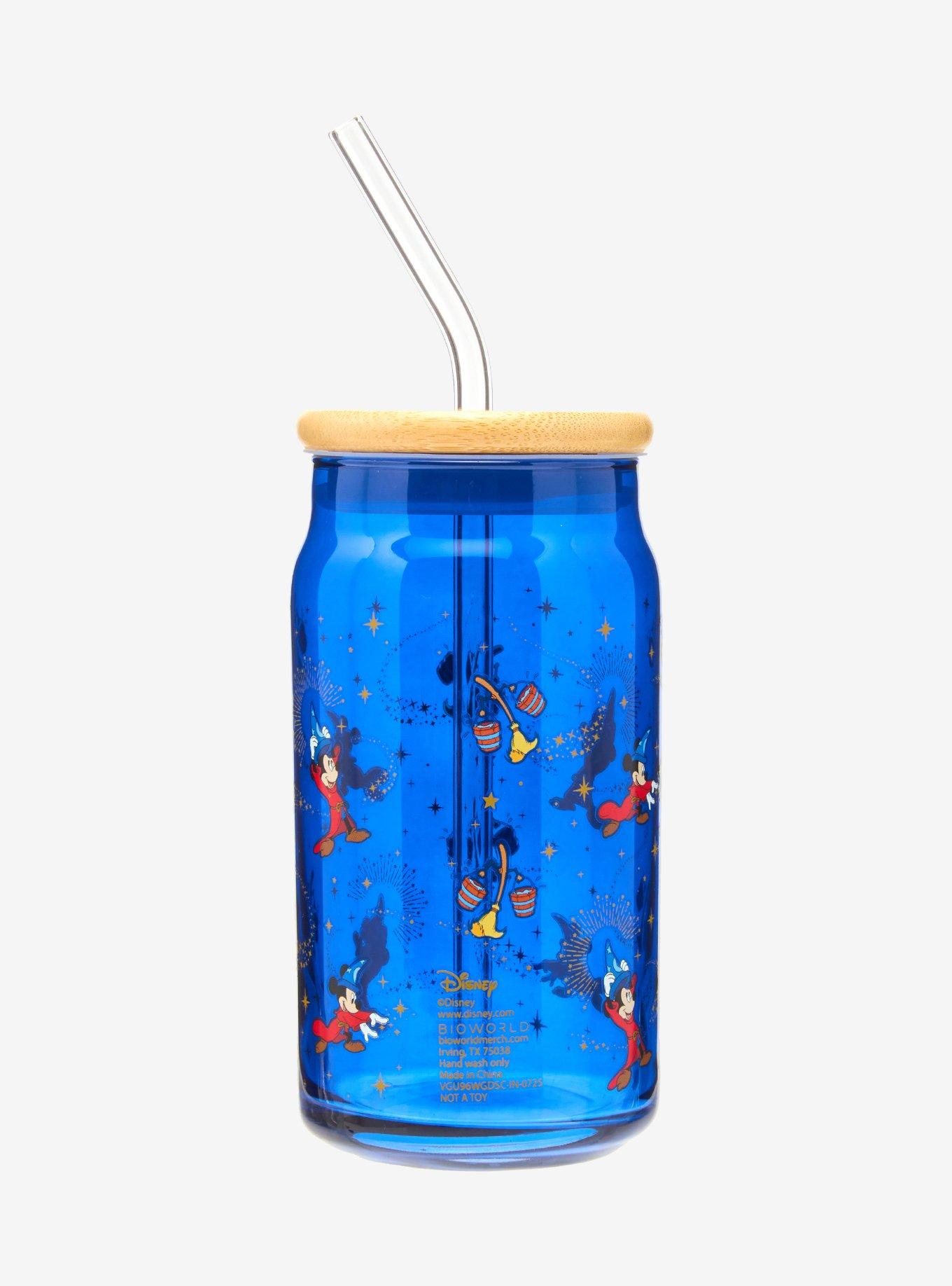 Disney Fantasia Sorcerer Mickey Glass With Lid &mdash; BoxLunch Exclusive, , alternate