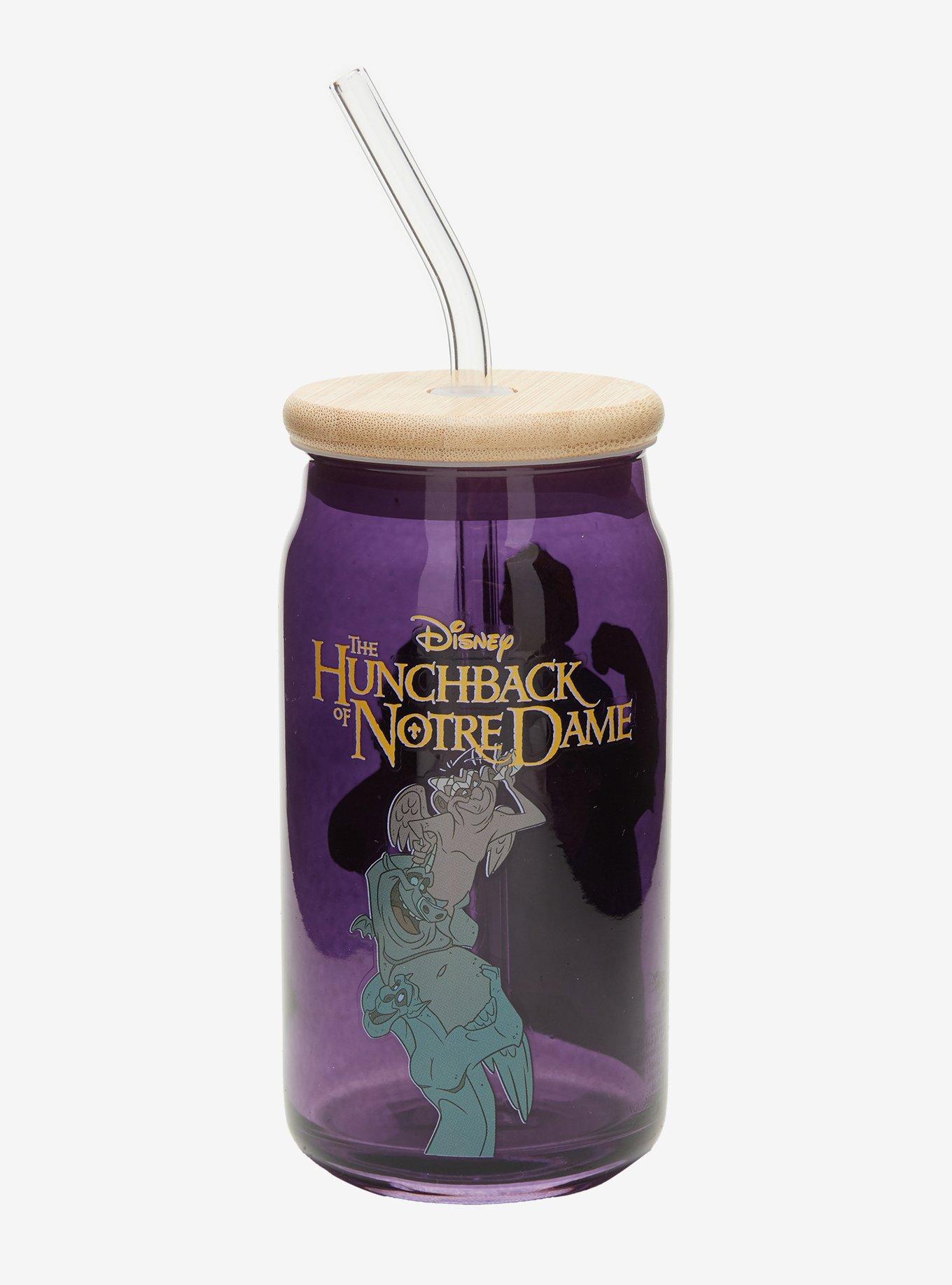 Disney The Hunchback of Notre Dame Character Glass Cup with Straw &mdash; BoxLunch Exclusive, , alternate