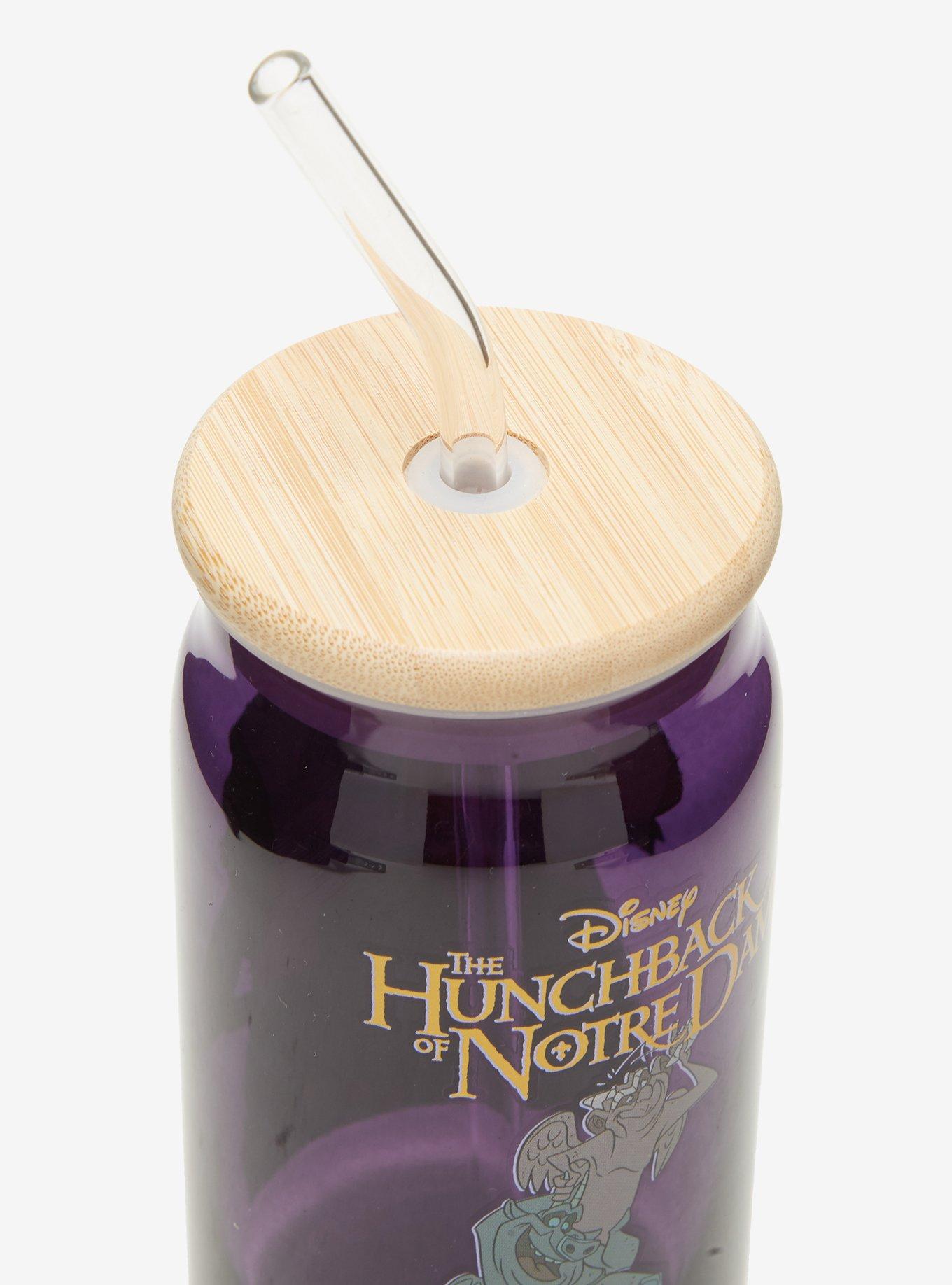 Disney The Hunchback of Notre Dame Character Glass Cup with Straw &mdash; BoxLunch Exclusive, , alternate