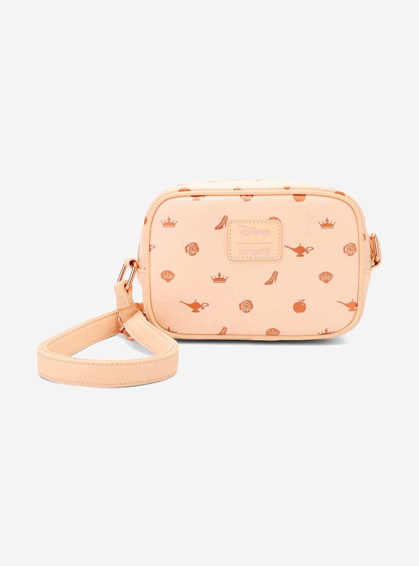 Loungefly Disney Princess Icons Camera Crossbody Bag, , alternate
