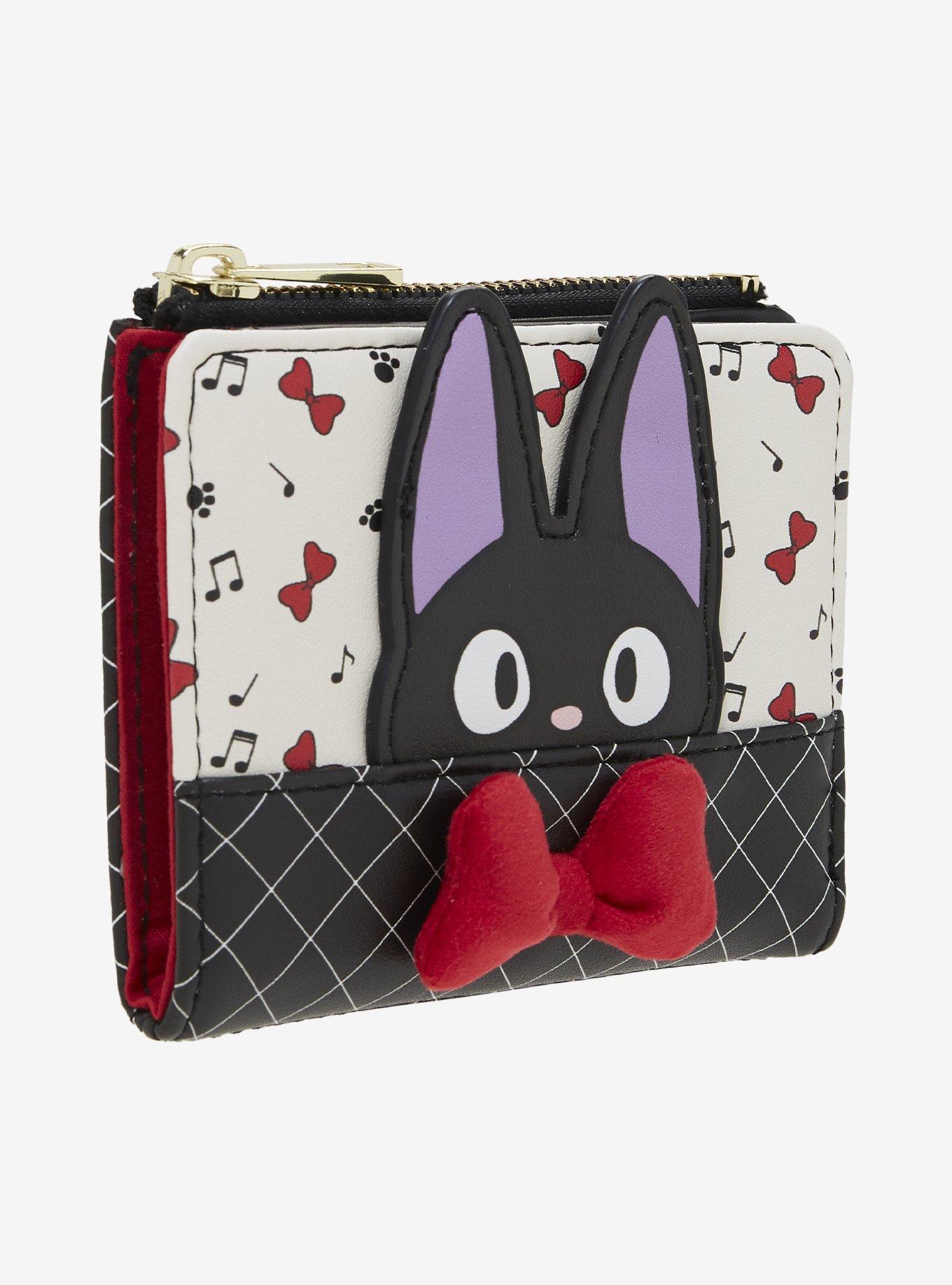 Her Universe Studio Ghibli® Kiki's Delivery Service Jiji Icons 3D Bow Mini Wallet, , hi-res