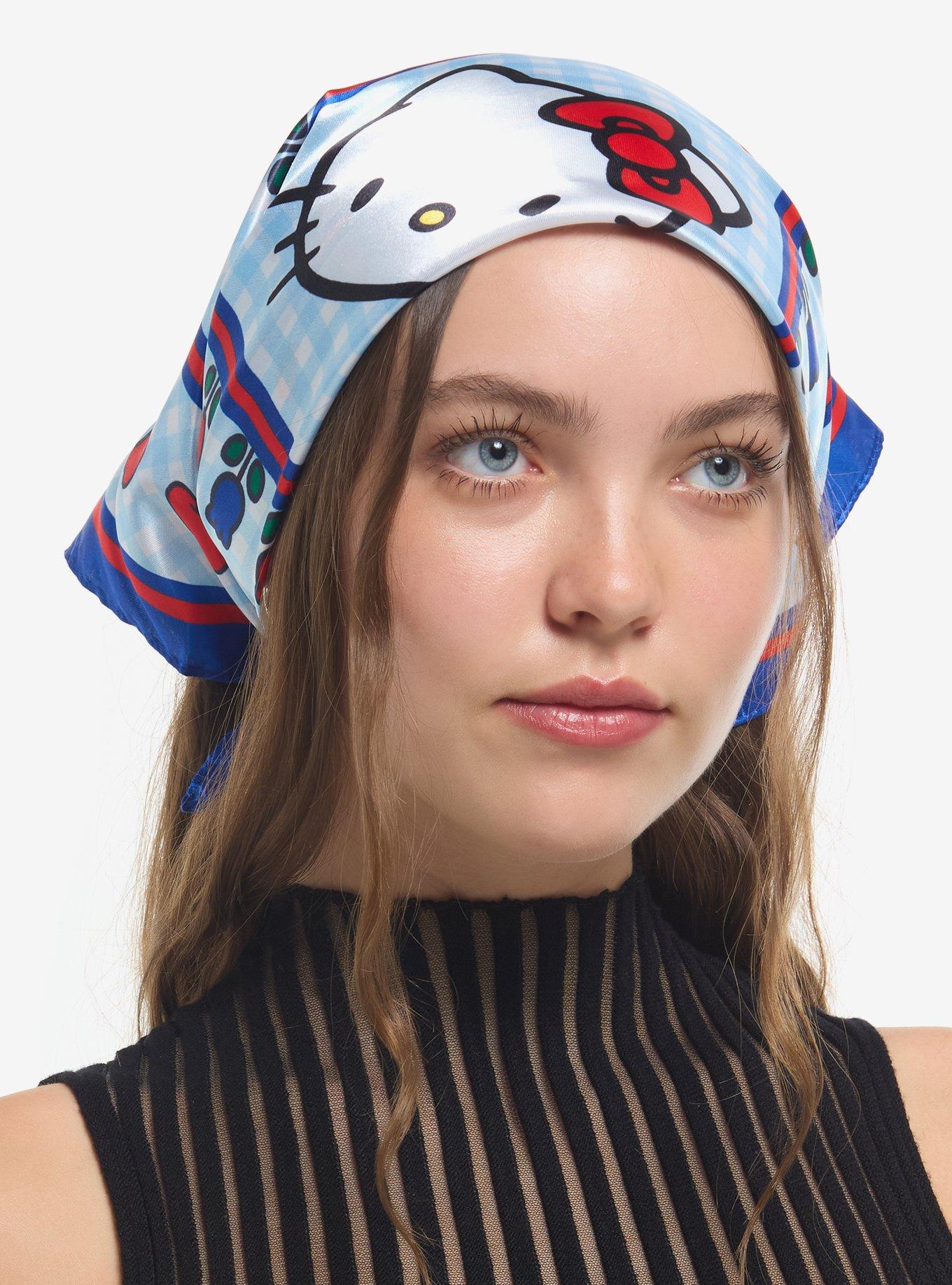 Hello Kitty Apple Gingham Hair Scarf, , hi-res