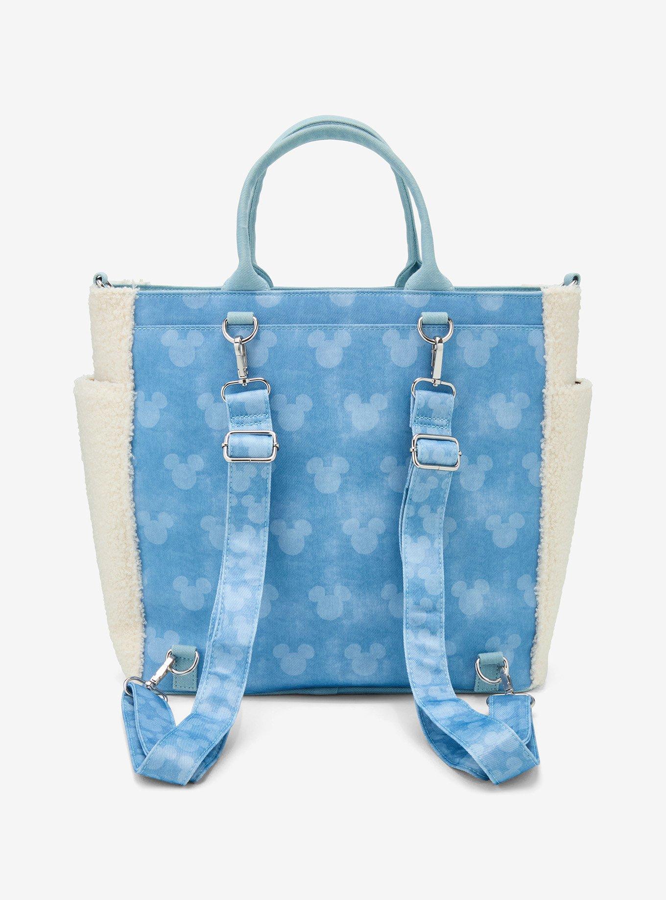 Loungefly Disney Mickey Mouse Sherpa Convertible Tote Bag — BoxLunch Exclusive, , alternate