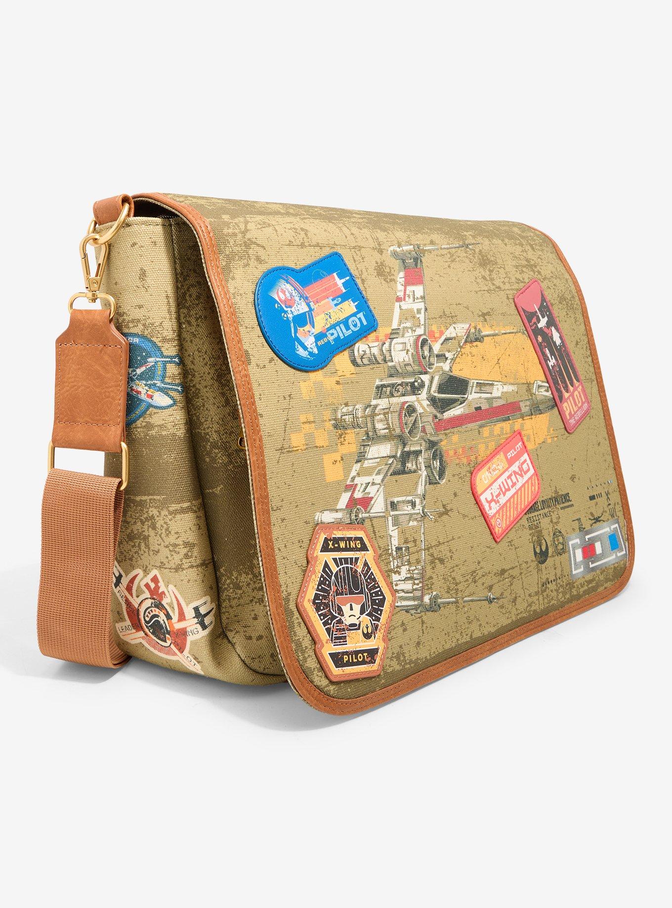 Loungefly Star Wars X-Wing Ships Messenger Bag — BoxLunch Exclusive, , hi-res
