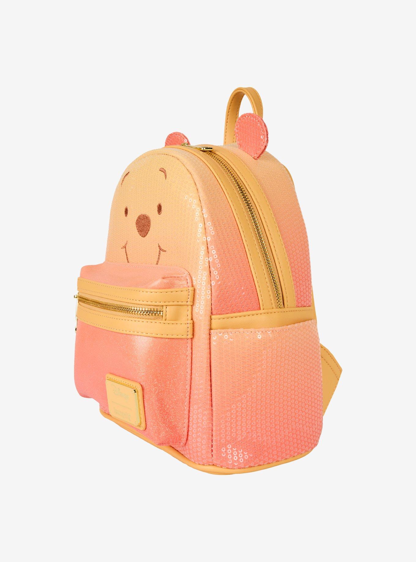 Loungefly Disney Winnie The Pooh Sequin Pooh Bear Figural Mini Backpack, , hi-res
