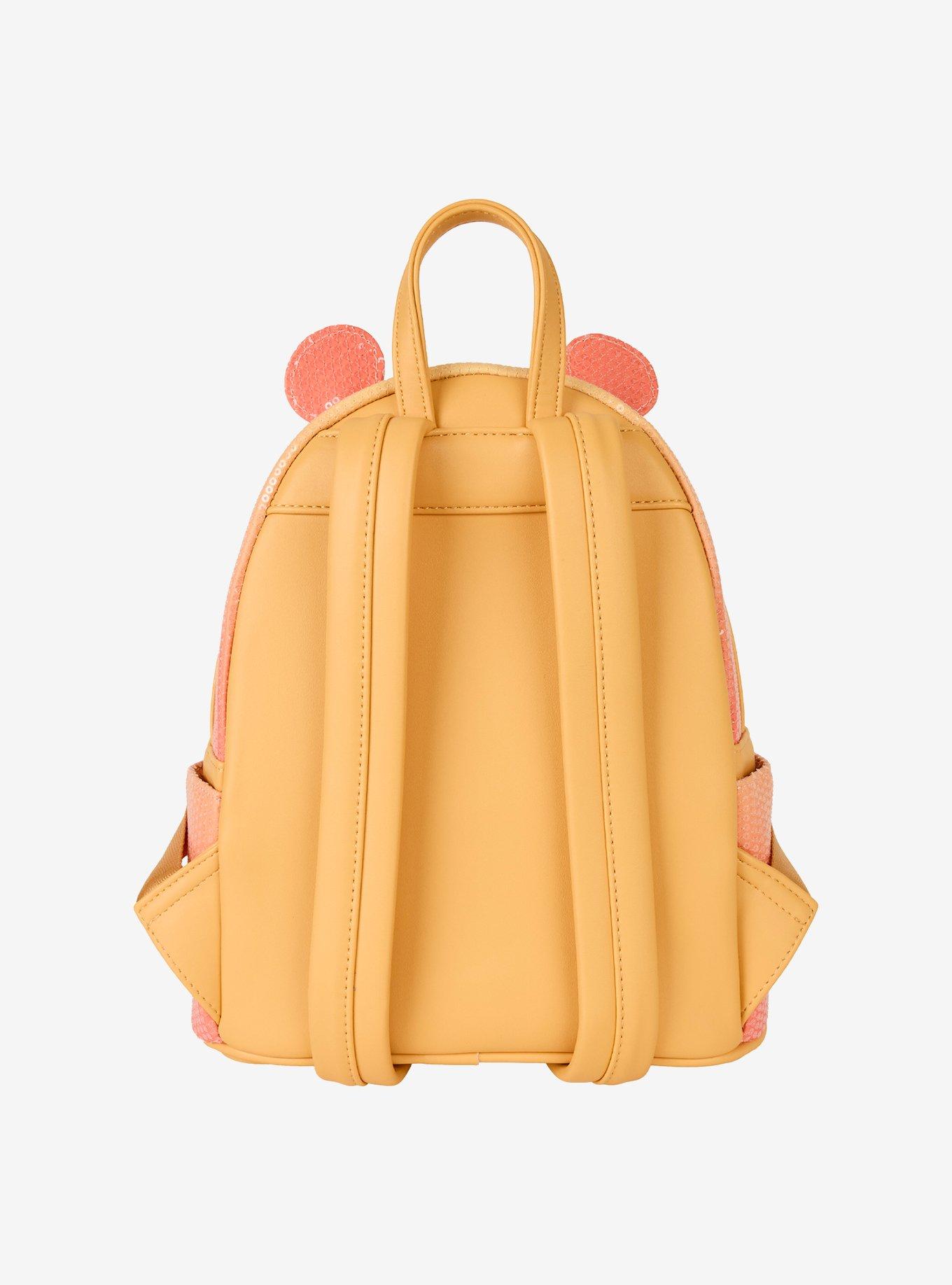 Loungefly Disney Winnie The Pooh Sequin Pooh Bear Figural Mini Backpack, , alternate