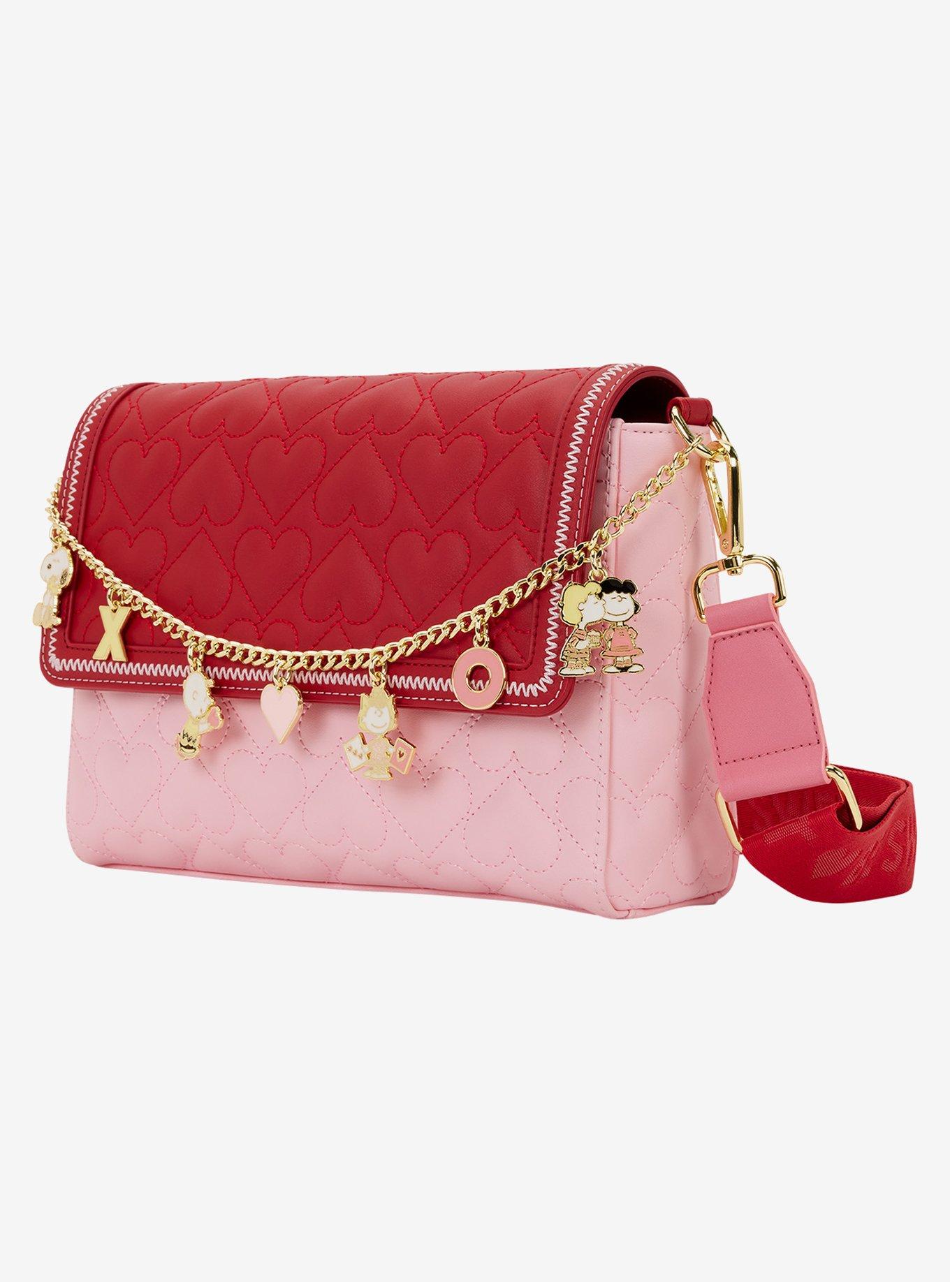 Loungefly Peanuts Valentine's Day Charm Crossbody Bag, , hi-res