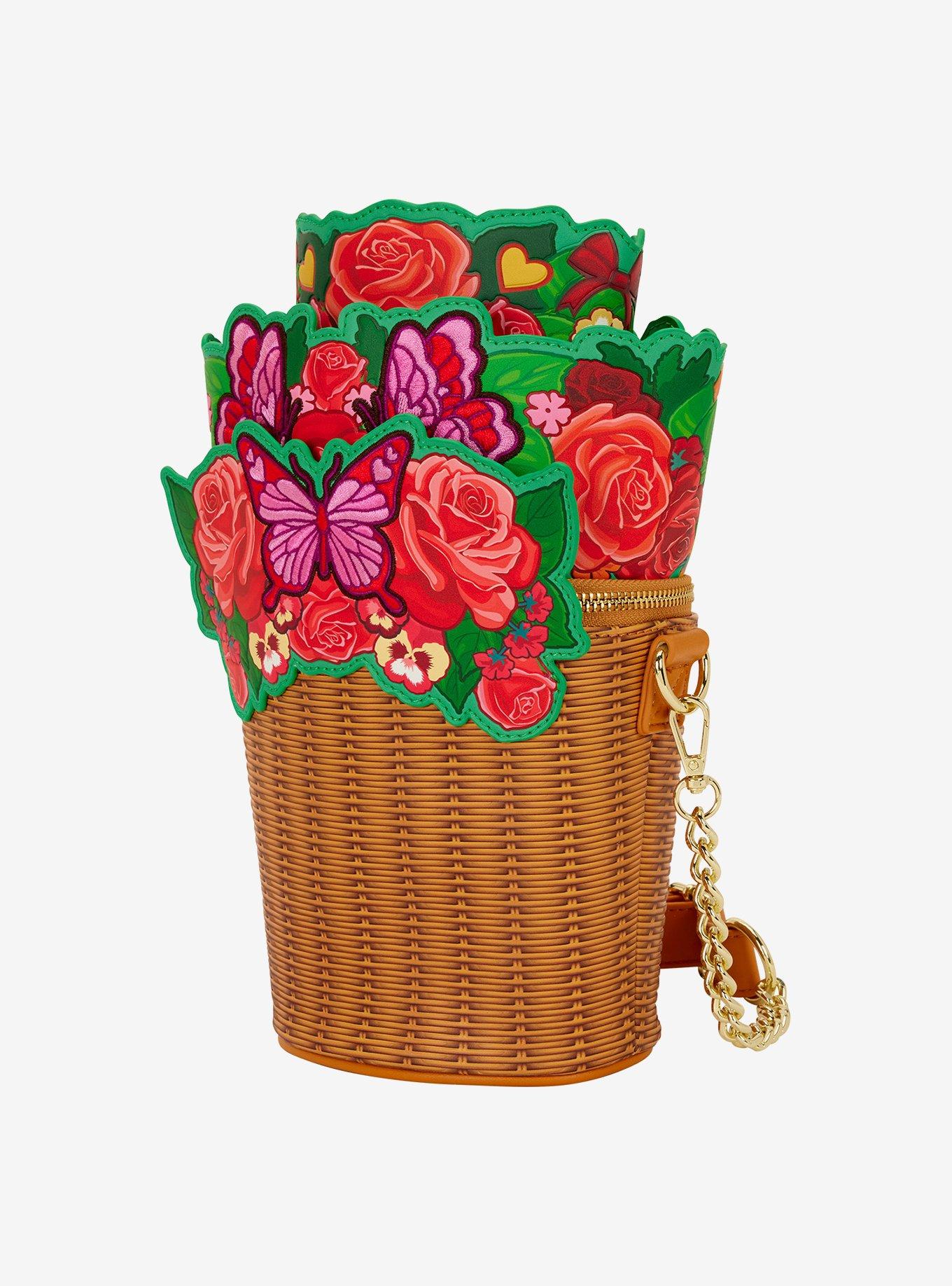 Loungefly Flower Basket Figural Crossboy Bag, , hi-res