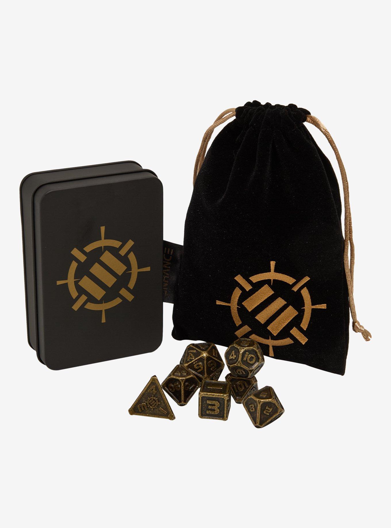 Enhance Metal Polyhedral Dice Set, , hi-res