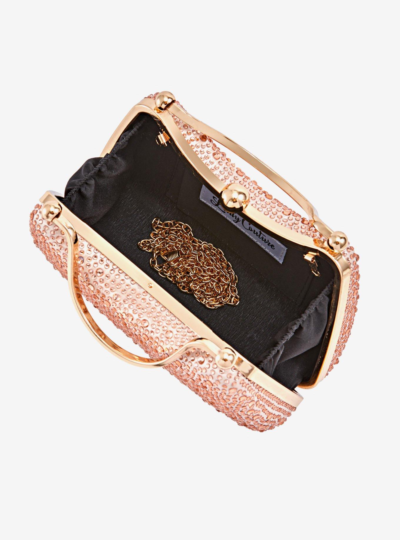 Aria Double Metal Handles Clutch Bag, , hi-res