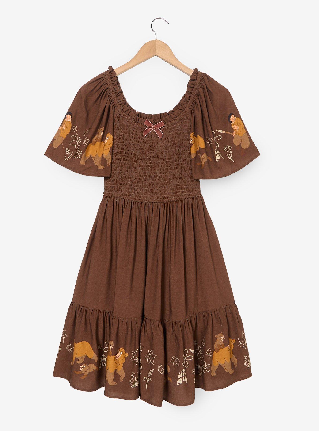 Disney Brother Bear Koda & Kenai Smocked Dress — BoxLunch Exclusive, , hi-res