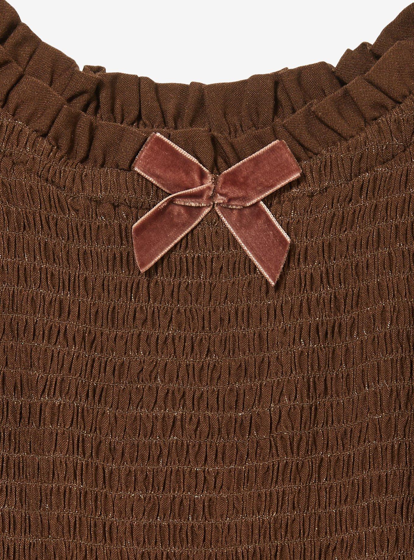 Disney Brother Bear Koda & Kenai Smocked Dress &mdash; BoxLunch Exclusive, BROWN, alternate