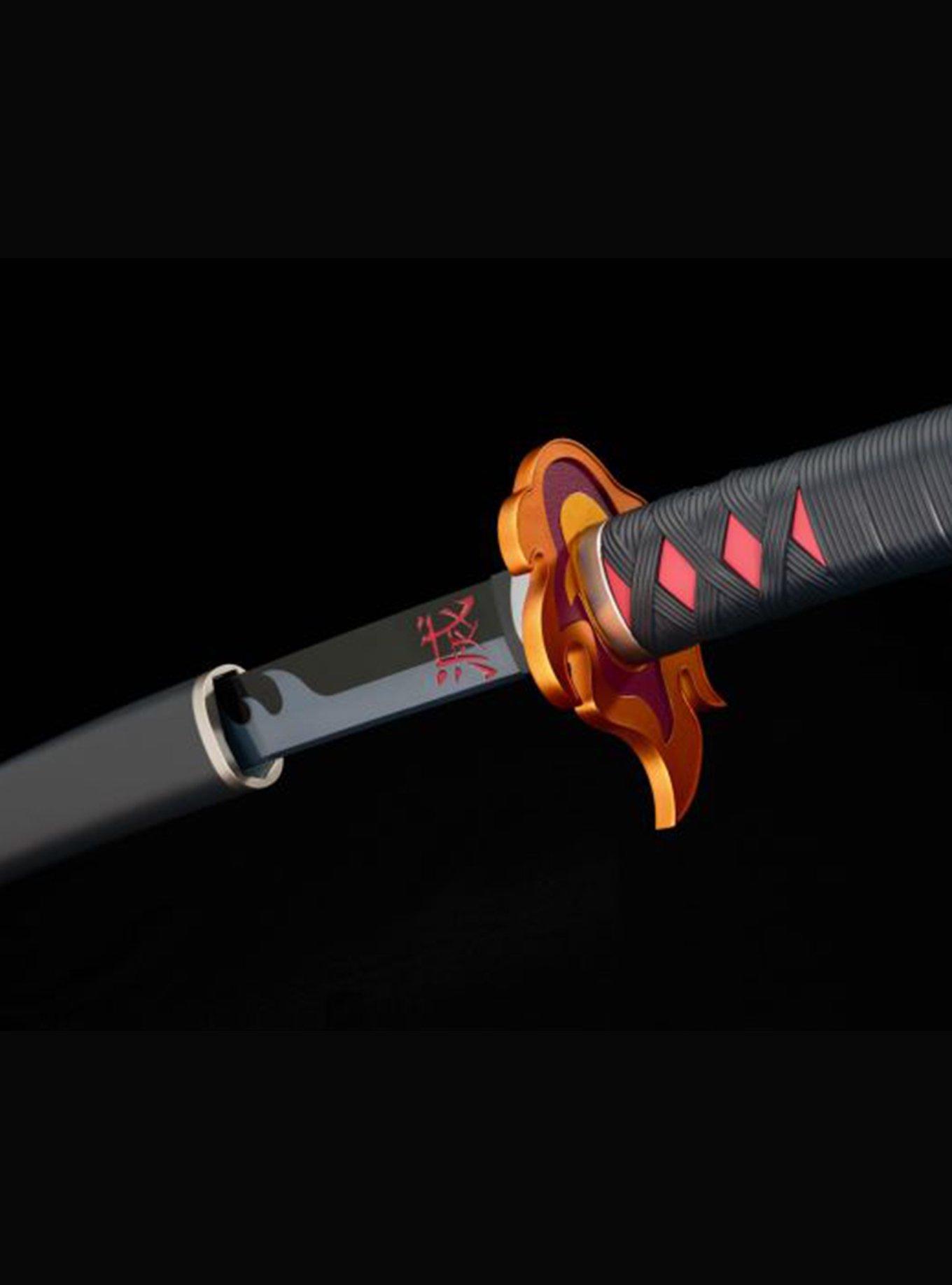 Bandai Spirits Demon Slayer: Kimetsu no Yaiba Proplica Tanjiro Kamado Nichirin Sword (Kyojuro Rengoku's Sword Guard Ver.), , hi-res
