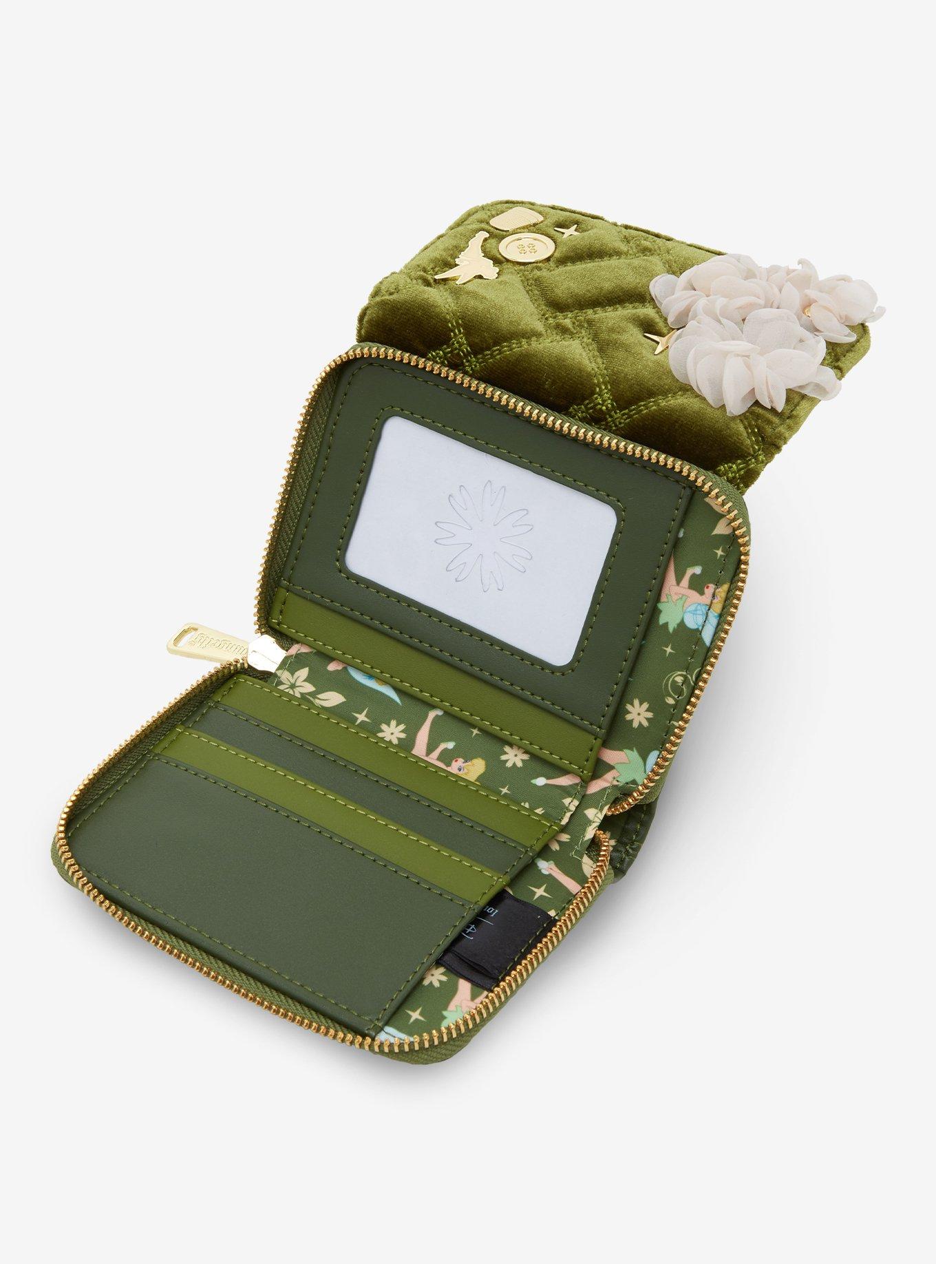 Loungefly Disney Peter Pan Tinker Bell Velvet Quilted Wallet - BoxLunch Exclusive, , alternate