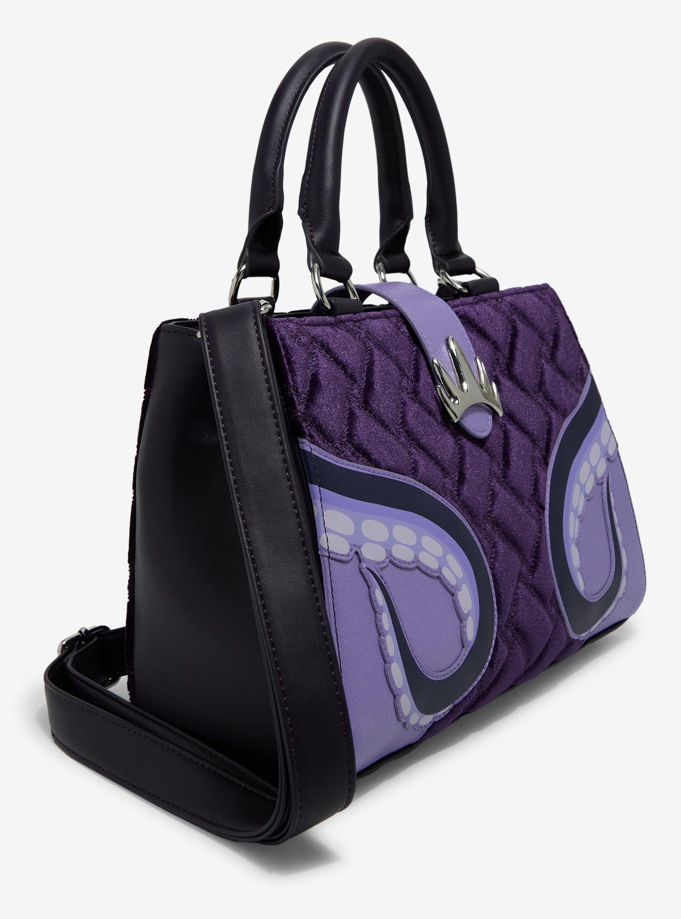 Loungefly Disney The Little Mermaid Ursula Velvet Convertible Handbag — BoxLunch Exclusive, , hi-res