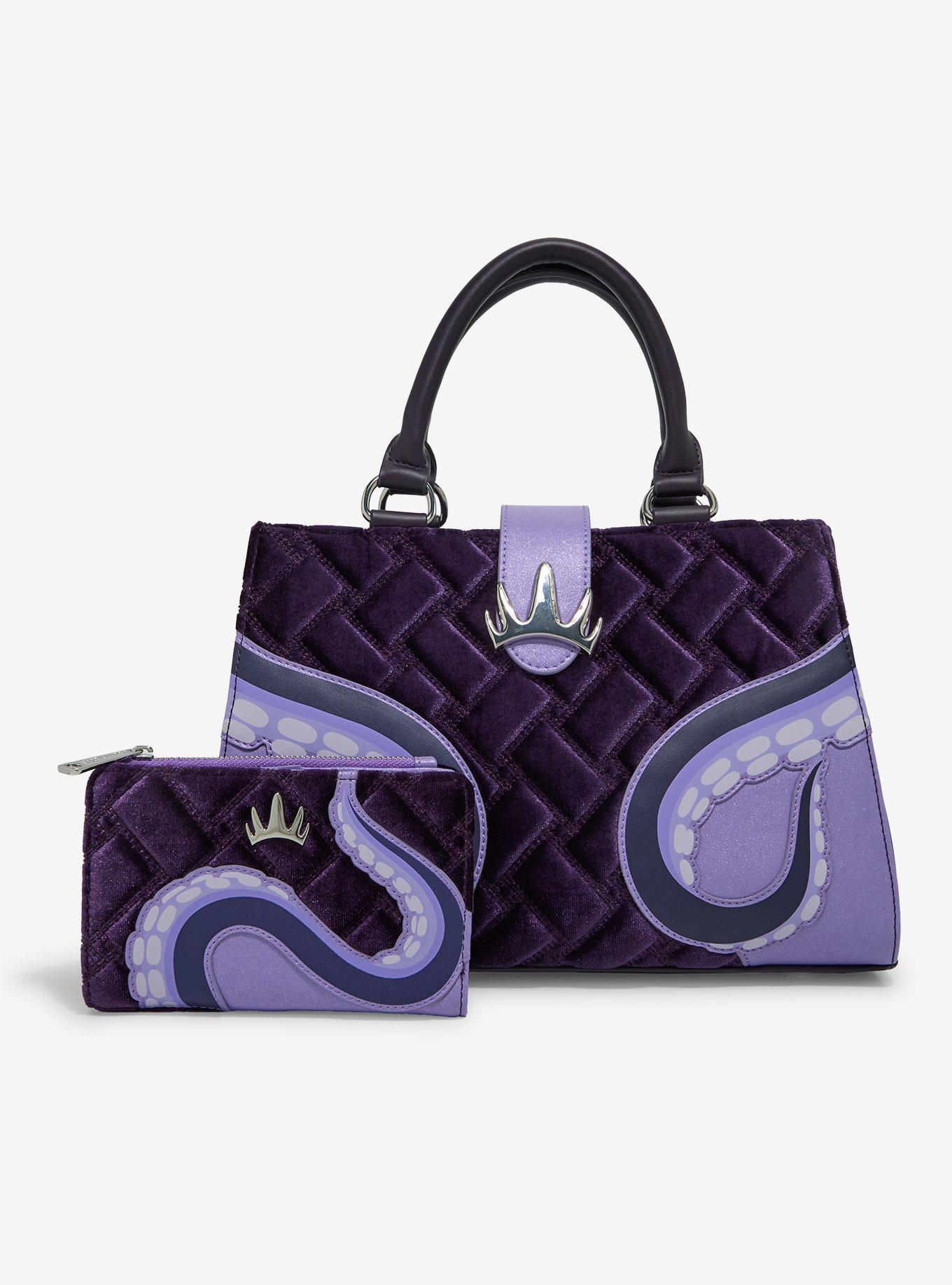 Loungefly Disney The Little Mermaid Ursula Velvet Convertible Handbag &mdash; BoxLunch Exclusive, , alternate
