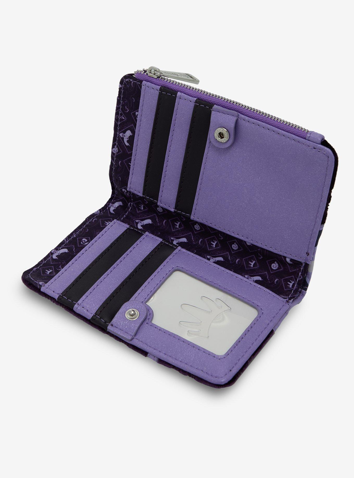 Loungefly Disney The Little Mermaid Ursula Velvet Zip Wallet — BoxLunch Exclusive, , alternate