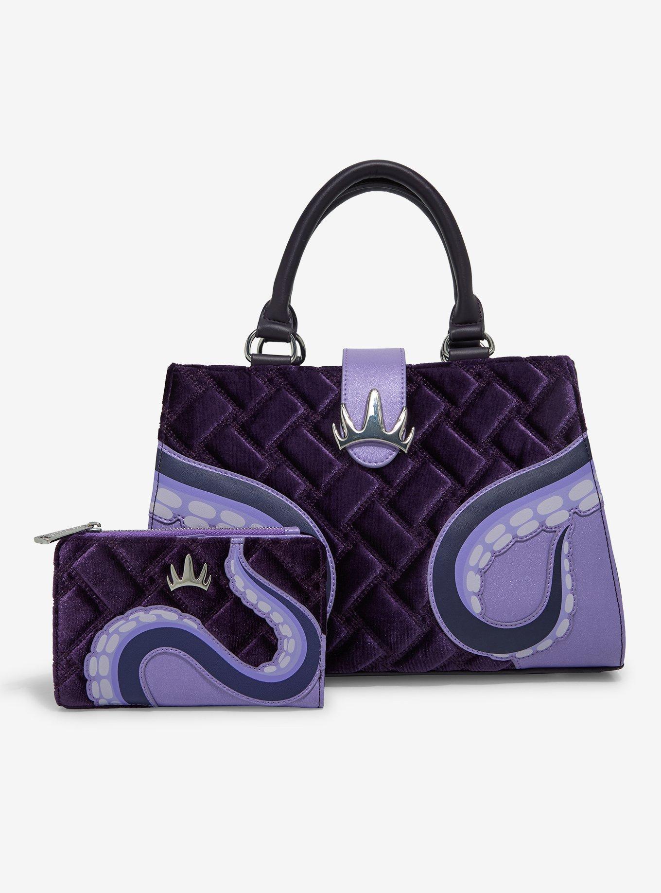 Loungefly Disney The Little Mermaid Ursula Velvet Zip Wallet — BoxLunch Exclusive, , alternate